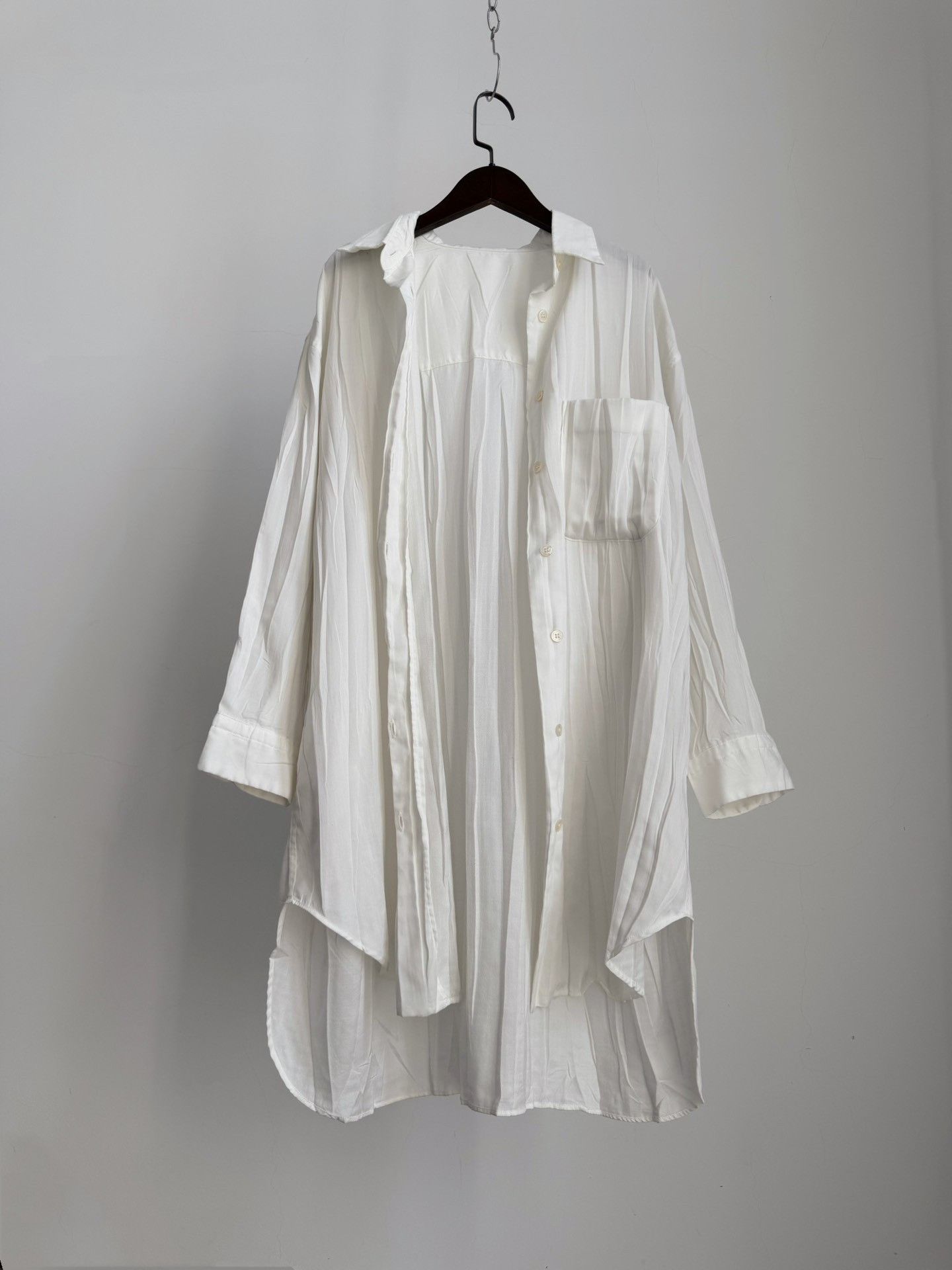 Issey Miyake Issey Miyake 1998 Pleated Silhouette Shirt Size US M / EU 48-50 / 2 - 4 Thumbnail