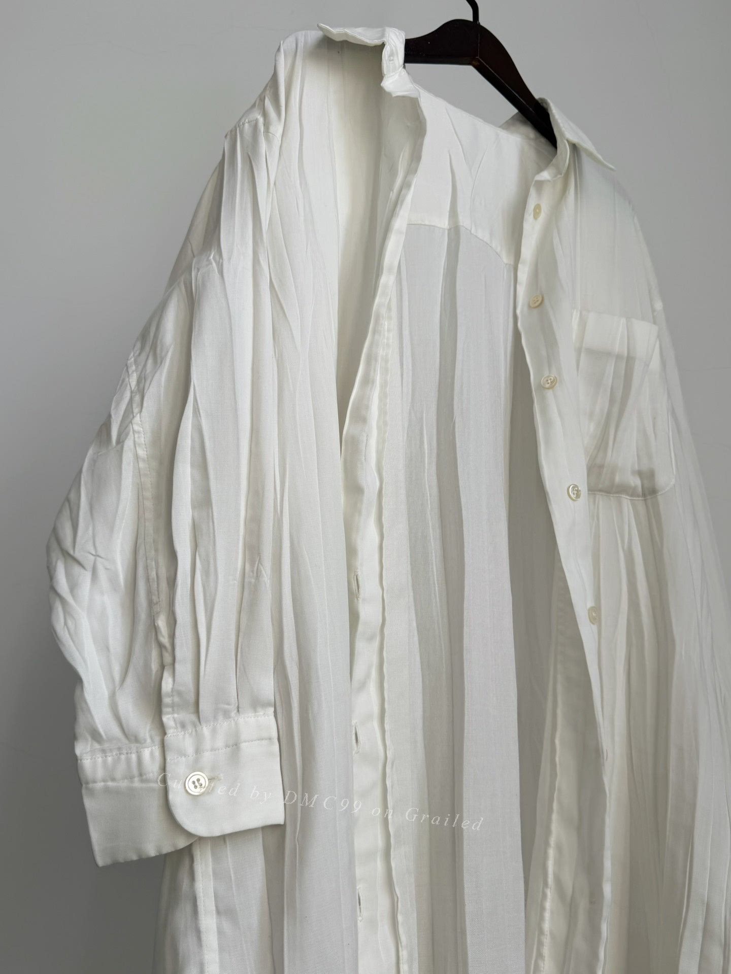 Issey Miyake Issey Miyake 1998 Pleated Silhouette Shirt Size US M / EU 48-50 / 2 - 9 Thumbnail