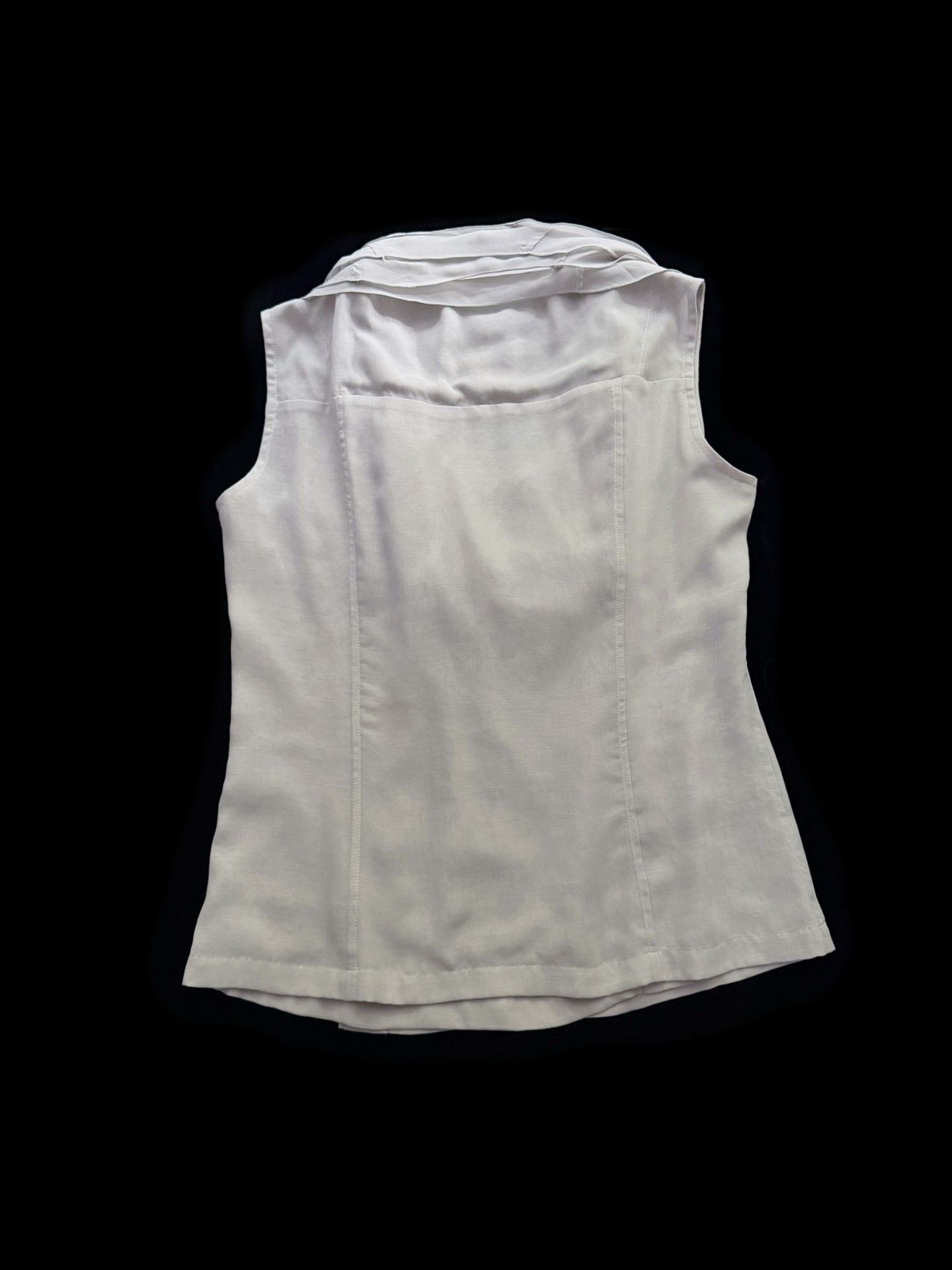 Issey Miyake Issey Miyake 2007 Multi-Collar Sleeveless Top Size L / US 10 / IT 46 - 6 Thumbnail
