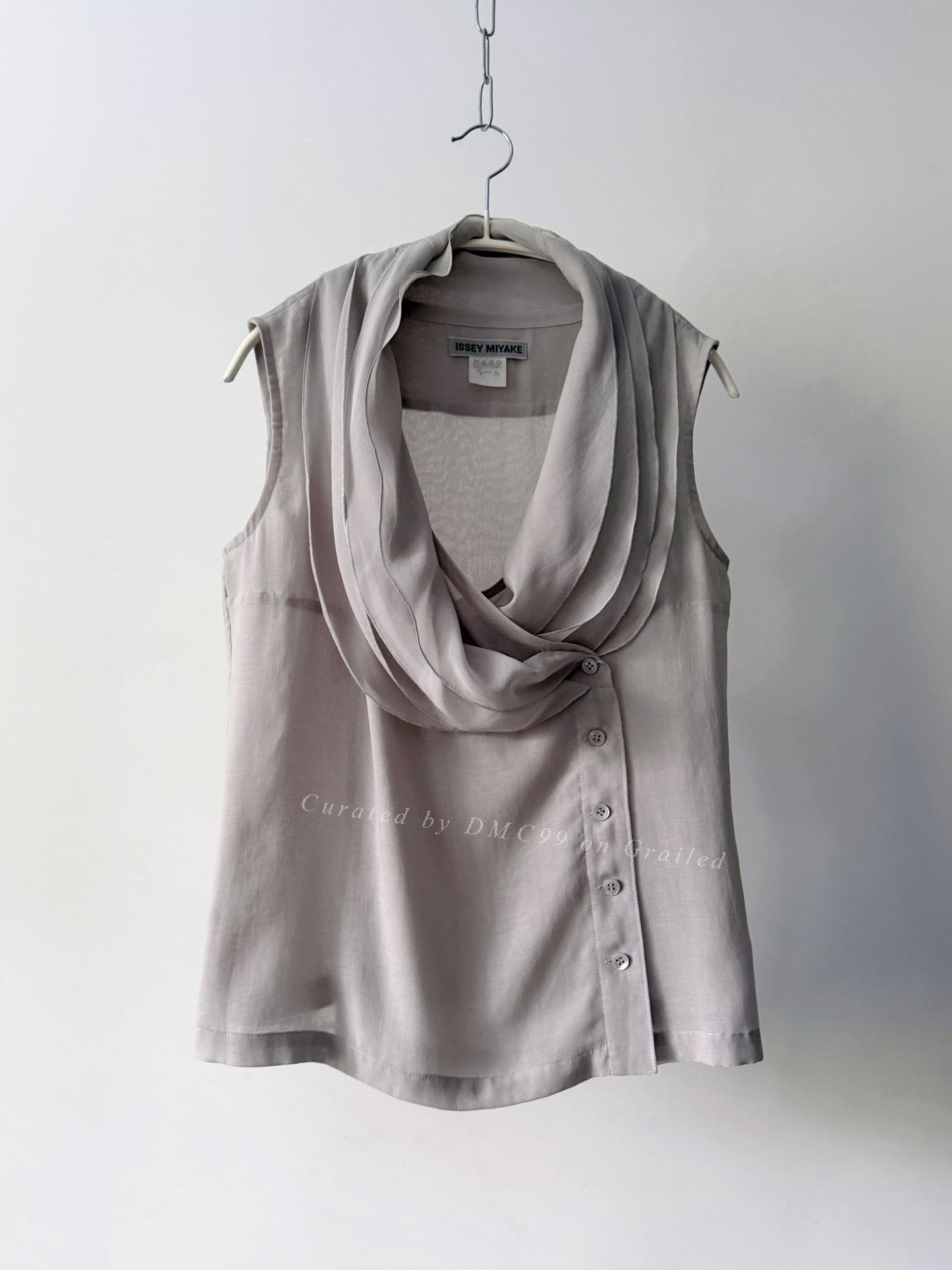 Issey Miyake Issey Miyake 2007 Multi-Collar Sleeveless Top Size L / US 10 / IT 46 - 8 Thumbnail