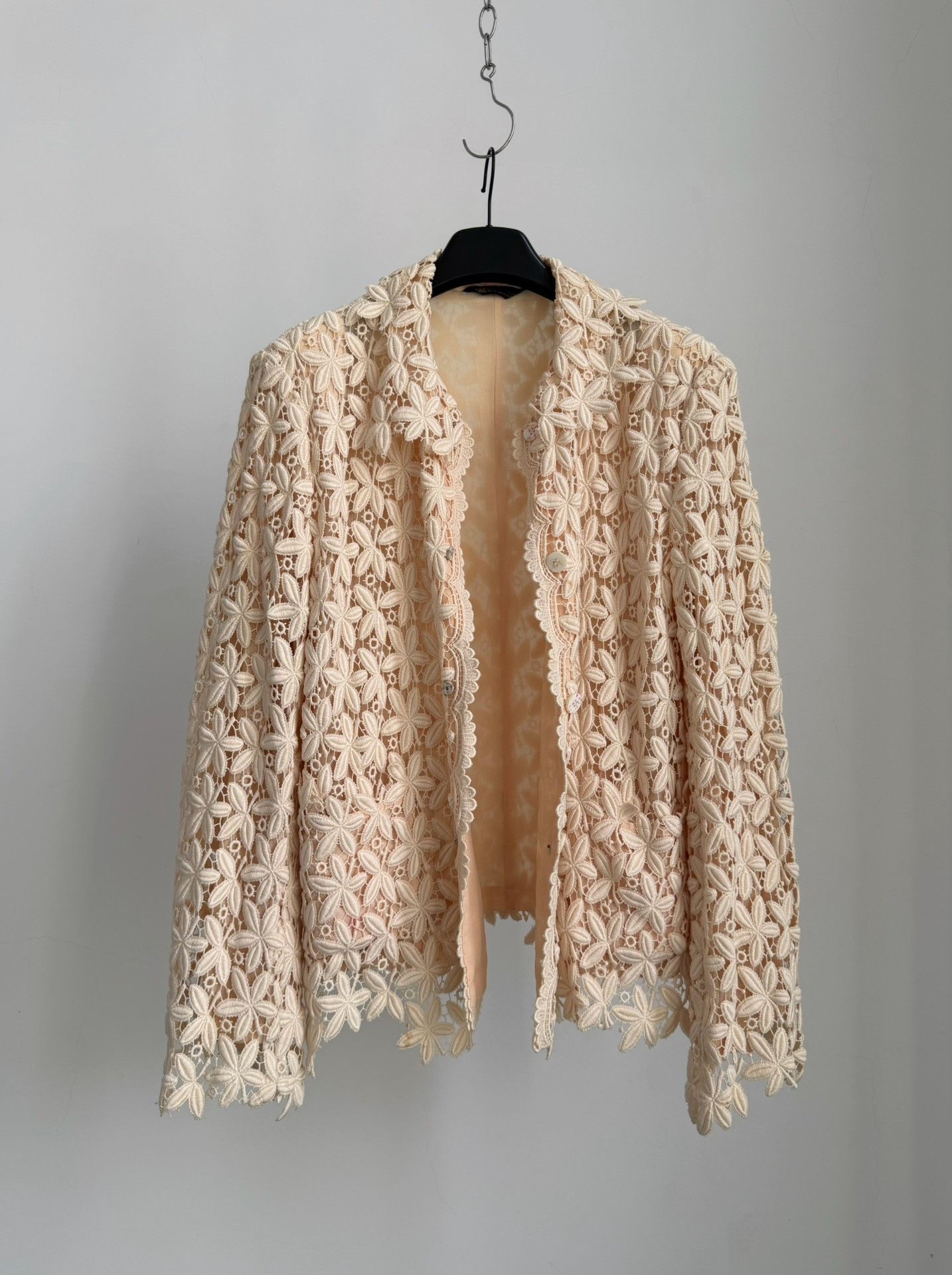 Rei Kawakubo Comme des Garçons 1990 Lace Coat Size M / US 6-8 / IT 42-44 - 3 Thumbnail
