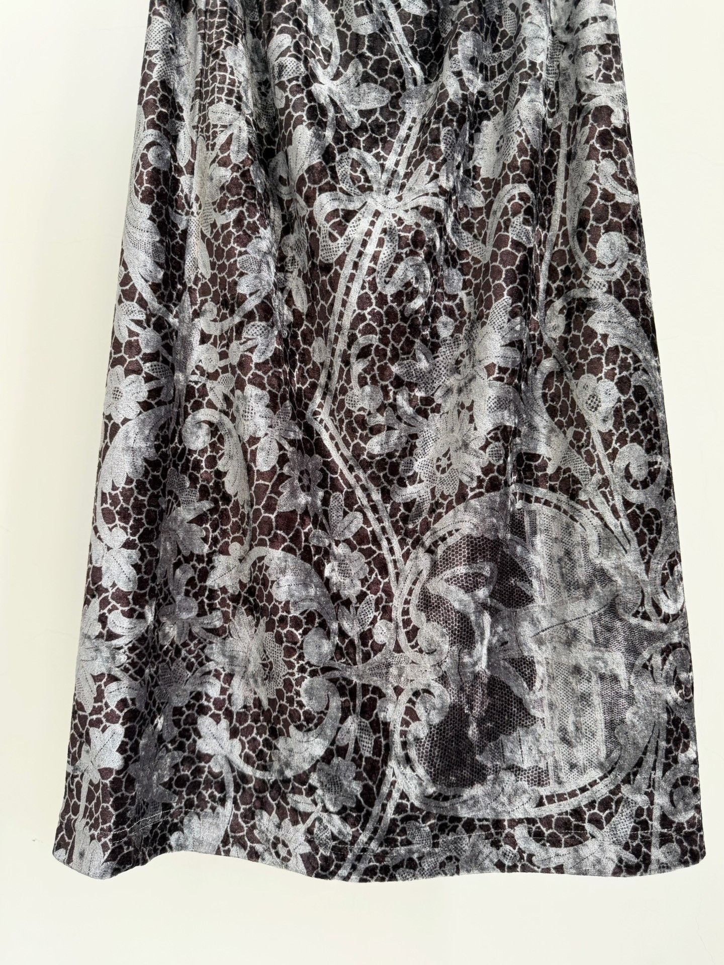 Comme des Garcons Comme des Garçons 1996 Tricot Velvet Skirt Size 32" / US 10 / IT 46 - 4 Thumbnail