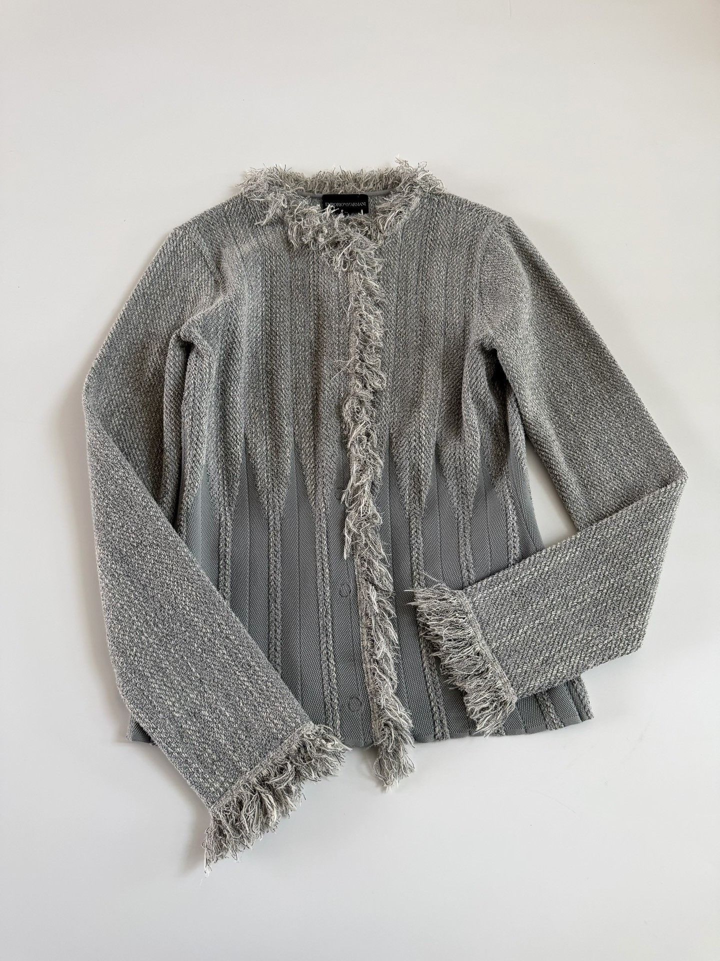 Emporio Armani Emporio Armani Fringed Collar Coat Size XS / US 0-2 / IT 36-38 - 7 Thumbnail