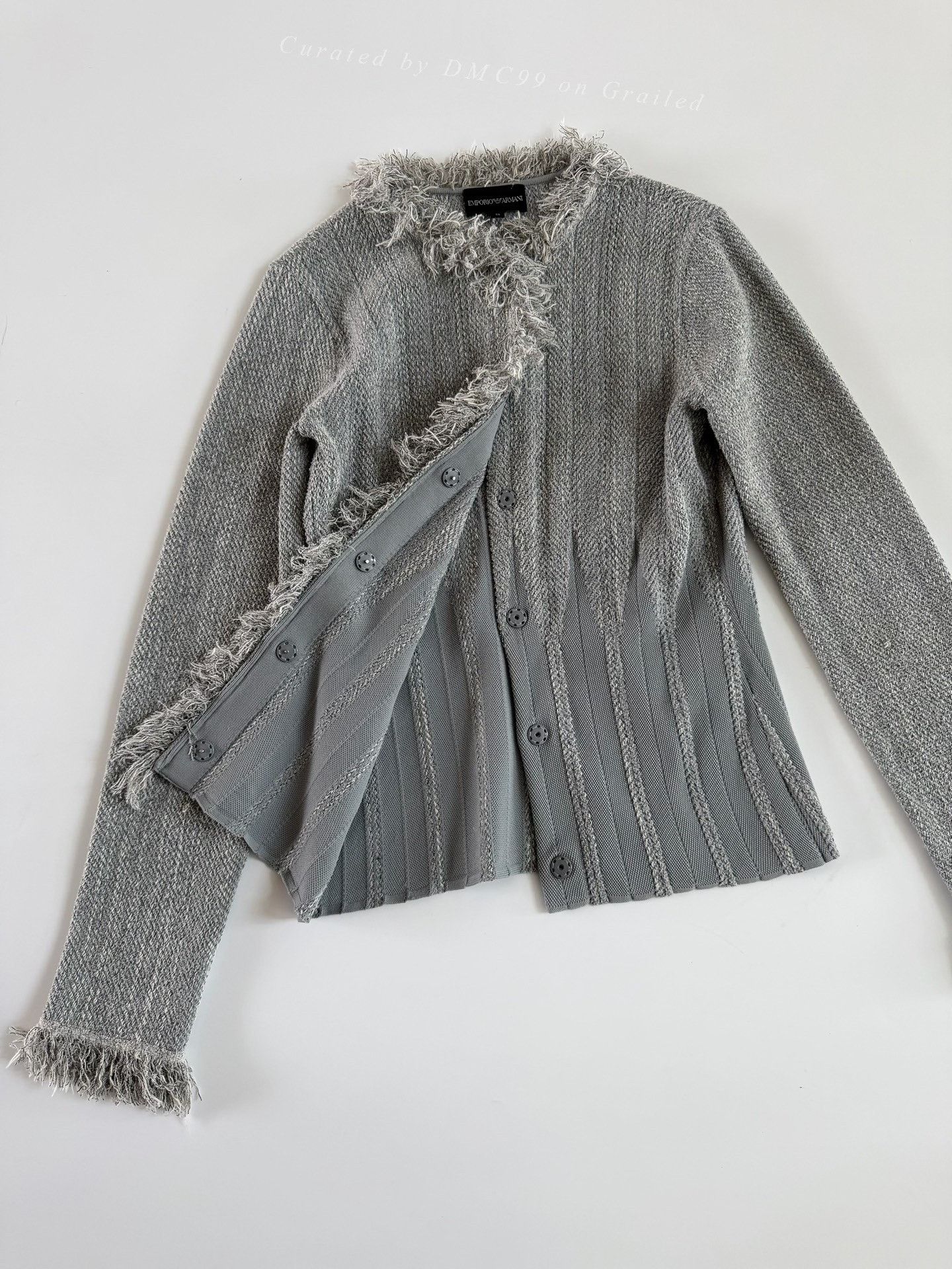 Emporio Armani Emporio Armani Fringed Collar Coat Size XS / US 0-2 / IT 36-38 - 6 Thumbnail