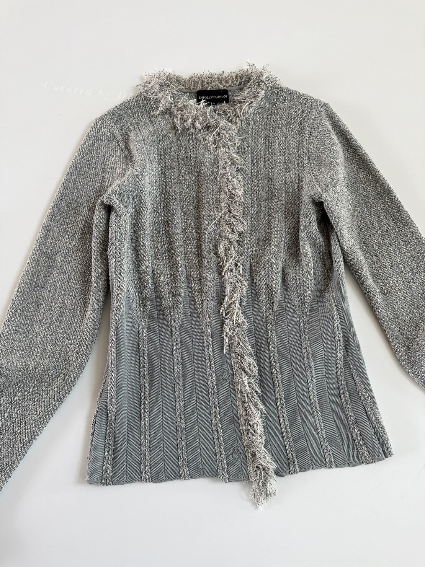 Emporio Armani Emporio Armani Fringed Collar Coat Size XS / US 0-2 / IT 36-38 - 3 Thumbnail