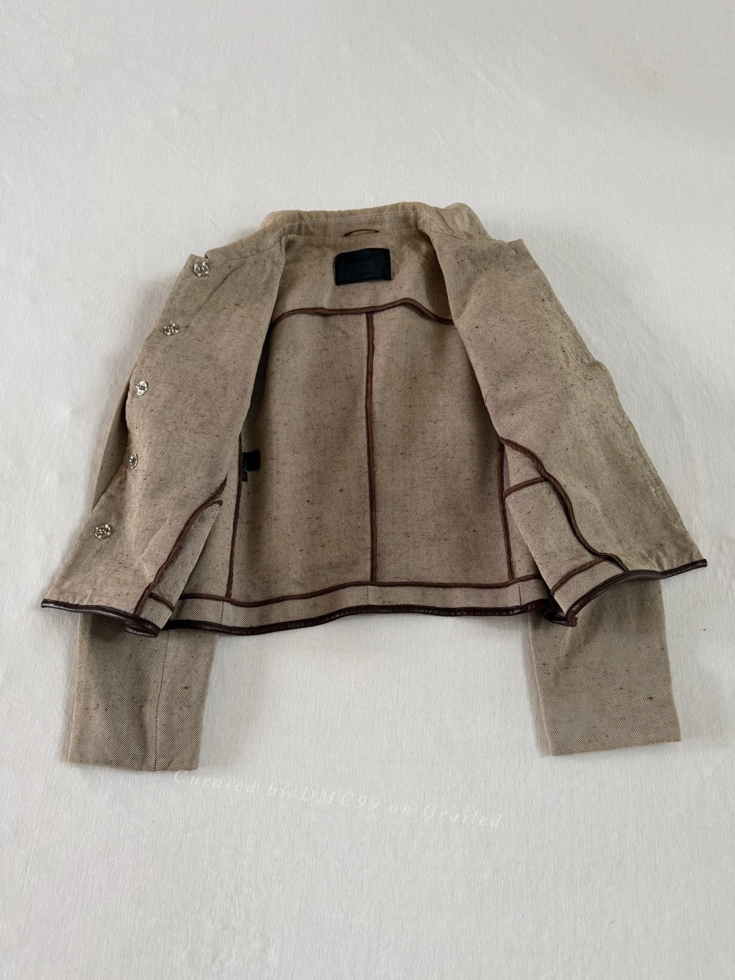 Prada Prada 1999 Runway Plain Linen Jacket Size S / US 4 / IT 40 - 7 Thumbnail