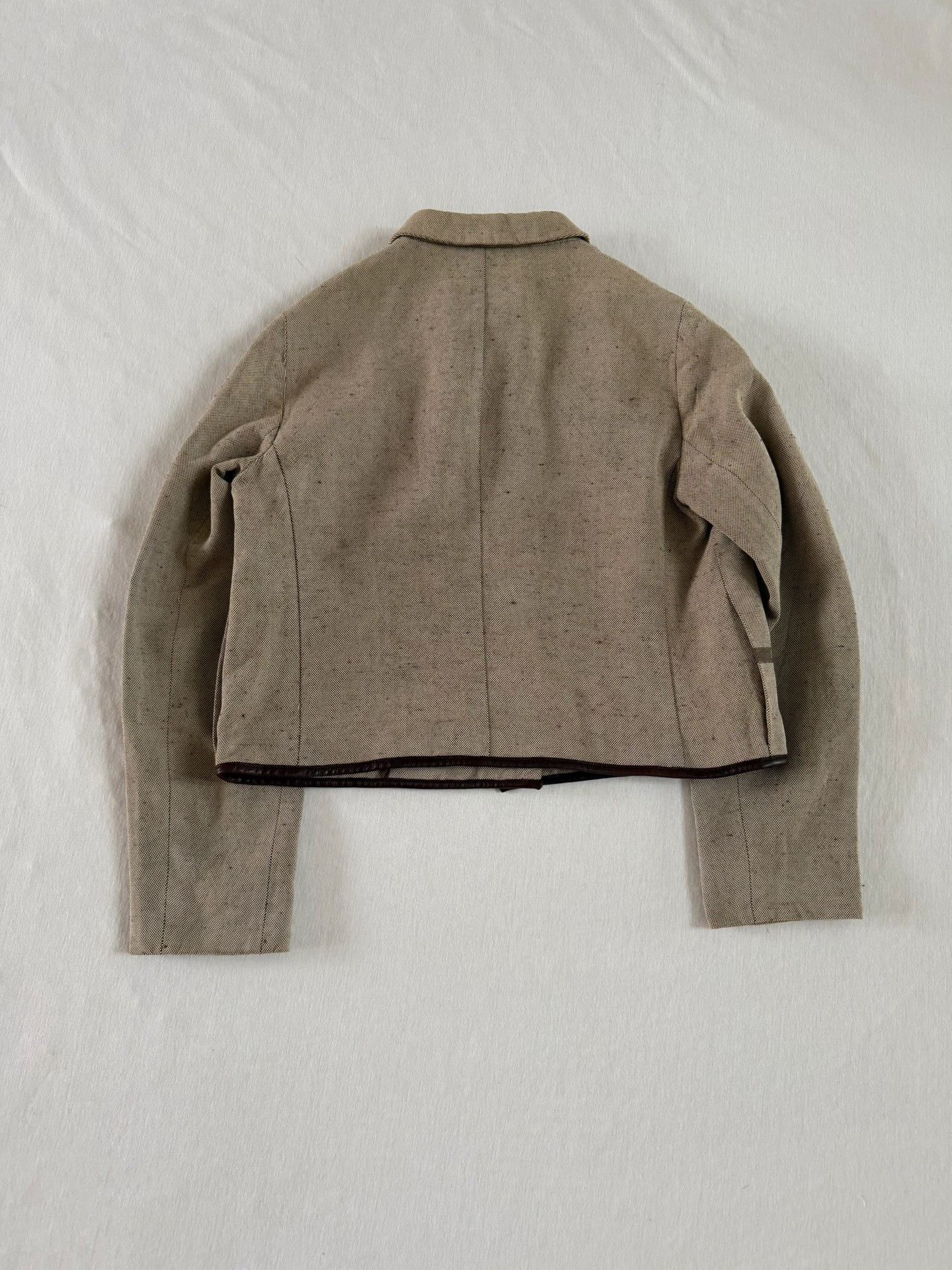 Prada Prada 1999 Runway Plain Linen Jacket Size S / US 4 / IT 40 - 4 Thumbnail