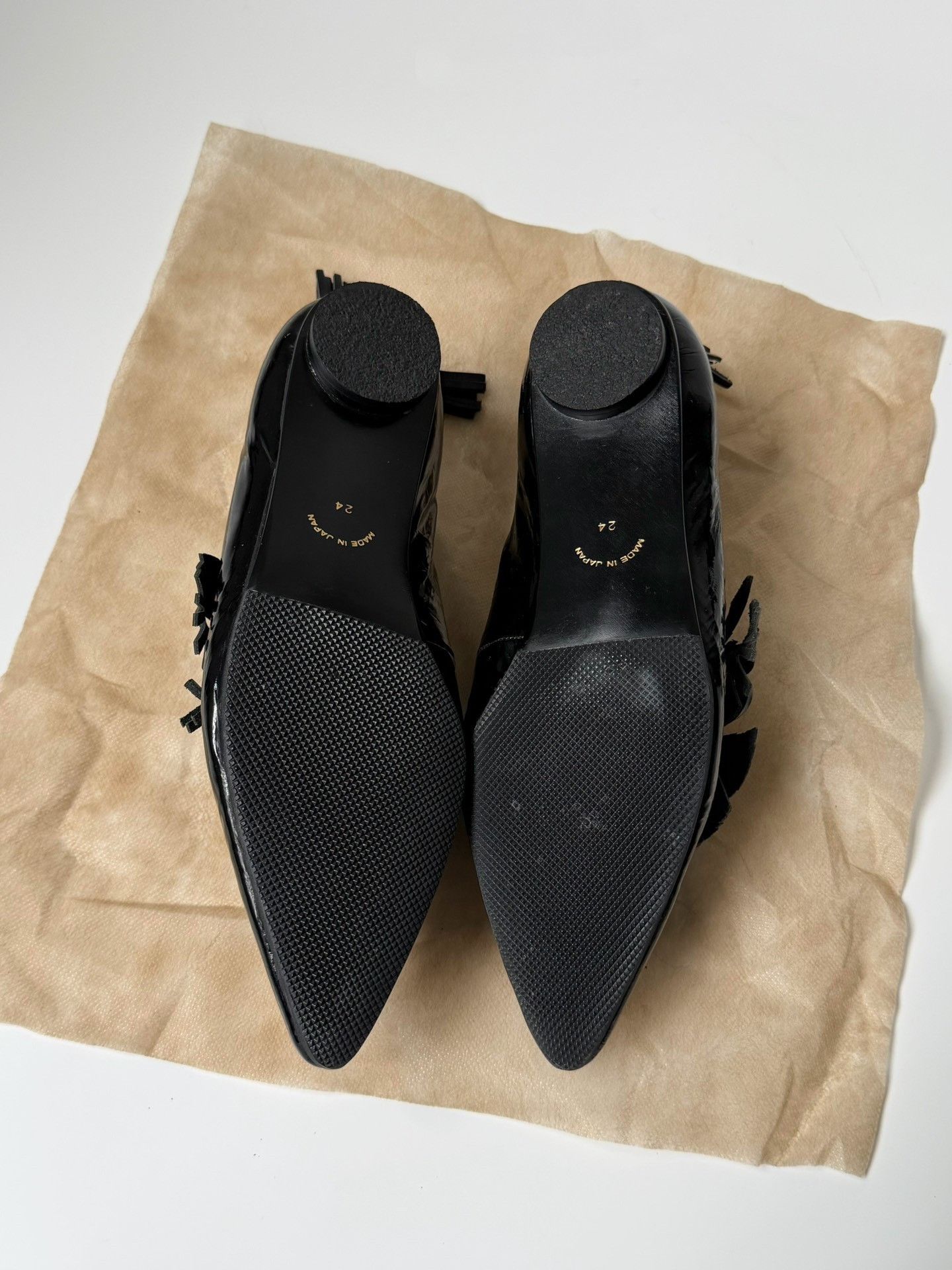 Issey Miyake Issey Miyake 00ss 3D Carved Patent Leather Low-Heel Shoes Size US 7 / IT 37 - 6 Thumbnail