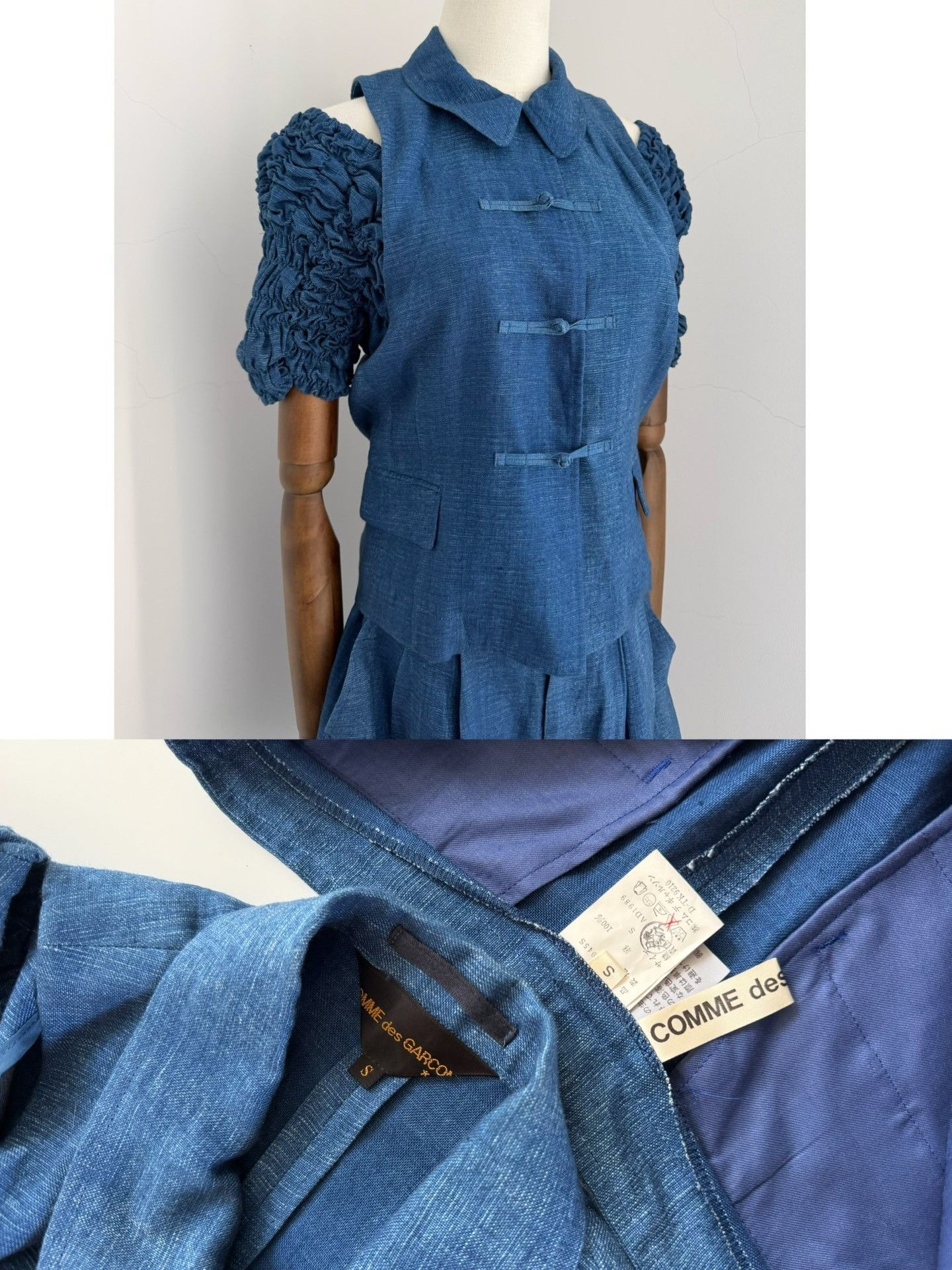 Comme des Garcons Comme des Garçons 1989 Denim Suit Size S / US 4 / IT 40 - 9 Thumbnail