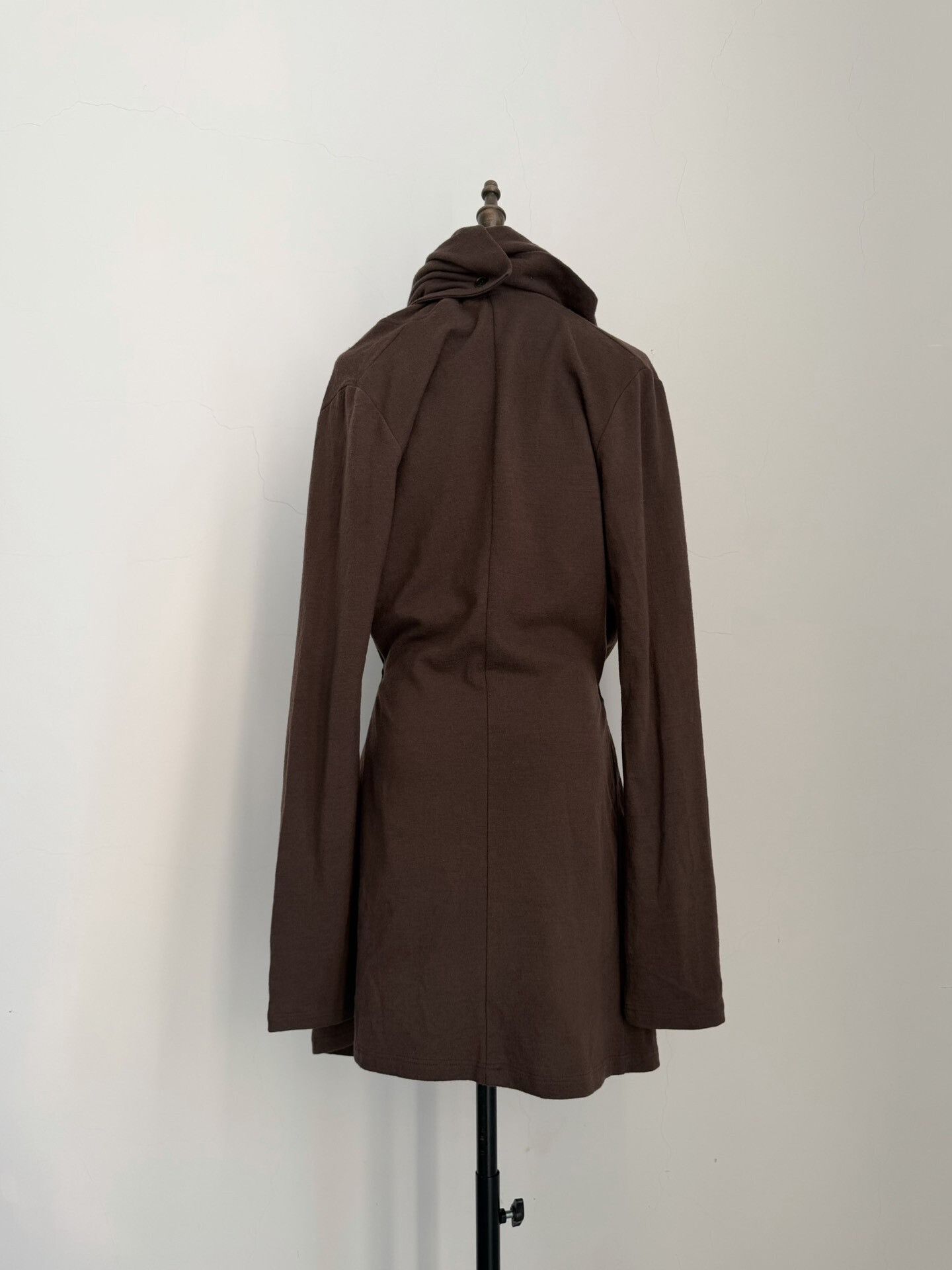 Ann Demeulemeester Ann Demeulemeester Vintage Drape Collar Knit Coat Size XS / US 0-2 / IT 36-38 - 7 Thumbnail
