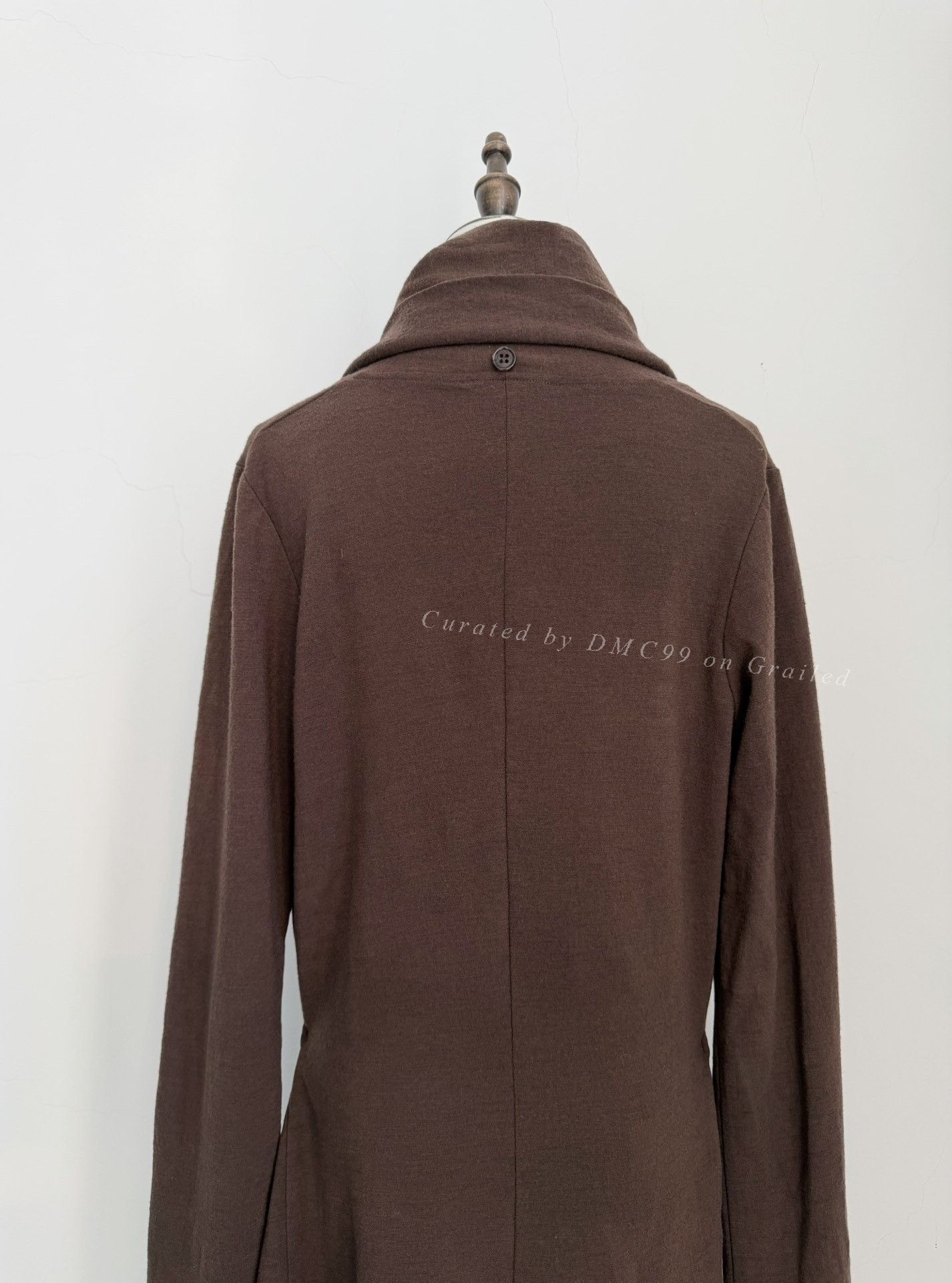 Ann Demeulemeester Ann Demeulemeester Vintage Drape Collar Knit Coat Size XS / US 0-2 / IT 36-38 - 4 Thumbnail