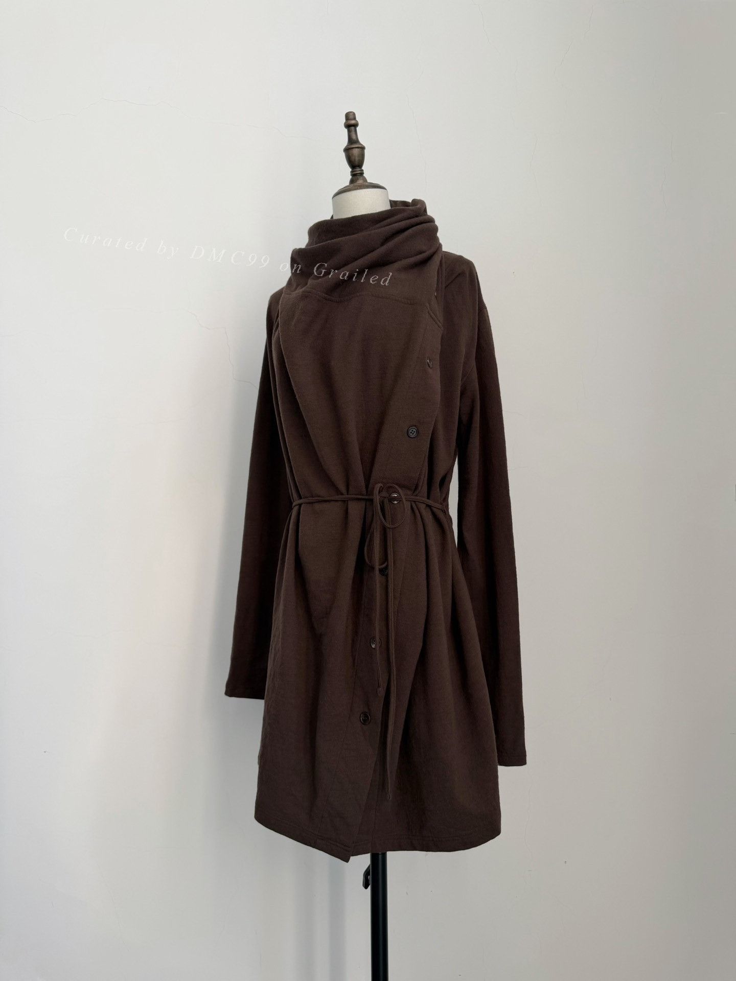 Ann Demeulemeester Ann Demeulemeester Vintage Drape Collar Knit Coat Size XS / US 0-2 / IT 36-38 - 5 Thumbnail