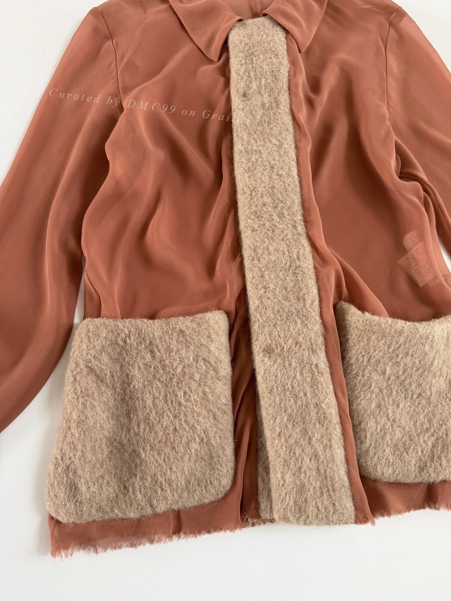 Rei Kawakubo Comme des Garçons 1993 Synergy Wool Shirt Size S / US 4 / IT 40 - 3 Thumbnail