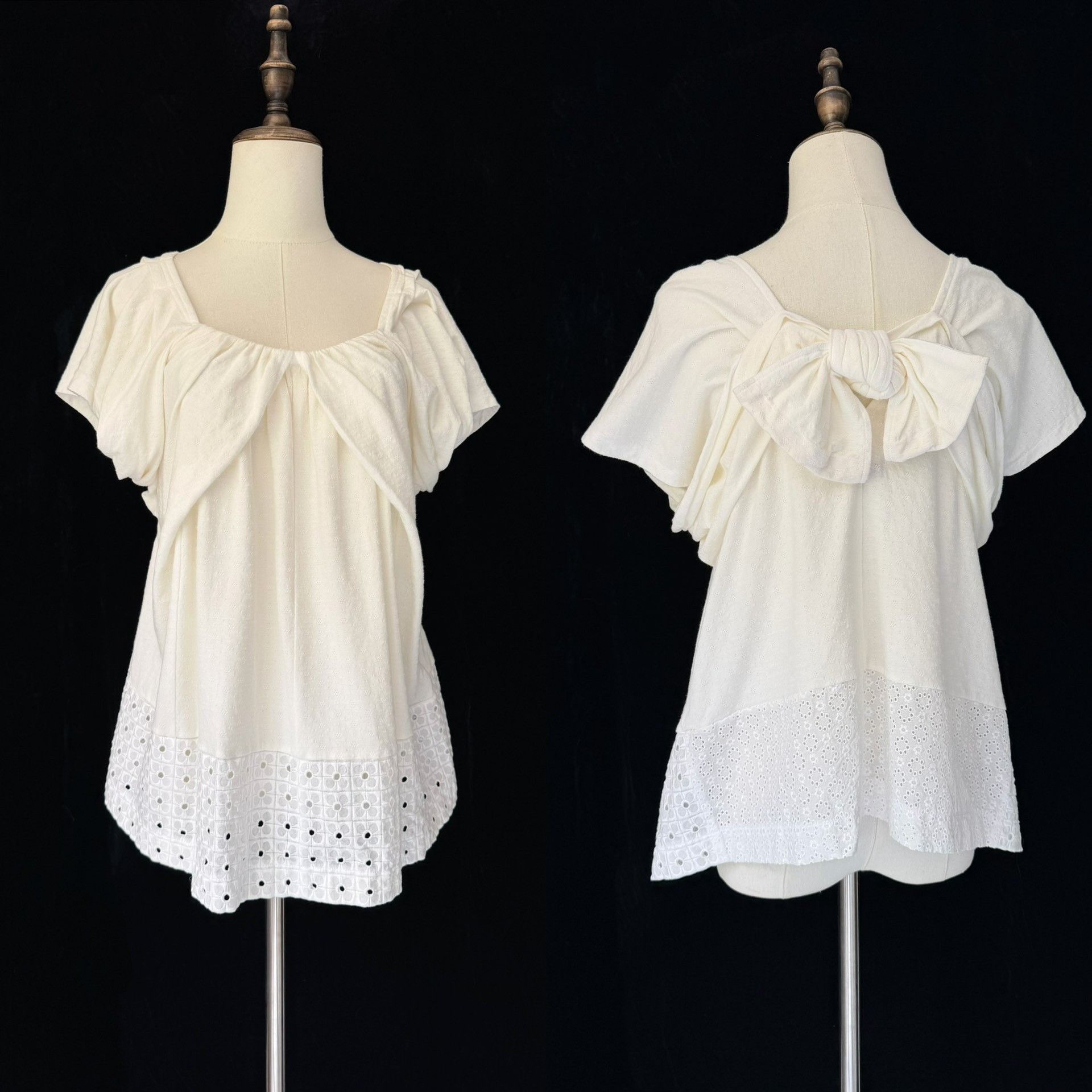 Rei Kawakubo Comme des Garçons 2017 Tricot Bow Top Size S / US 4 / IT 40 - 9 Thumbnail