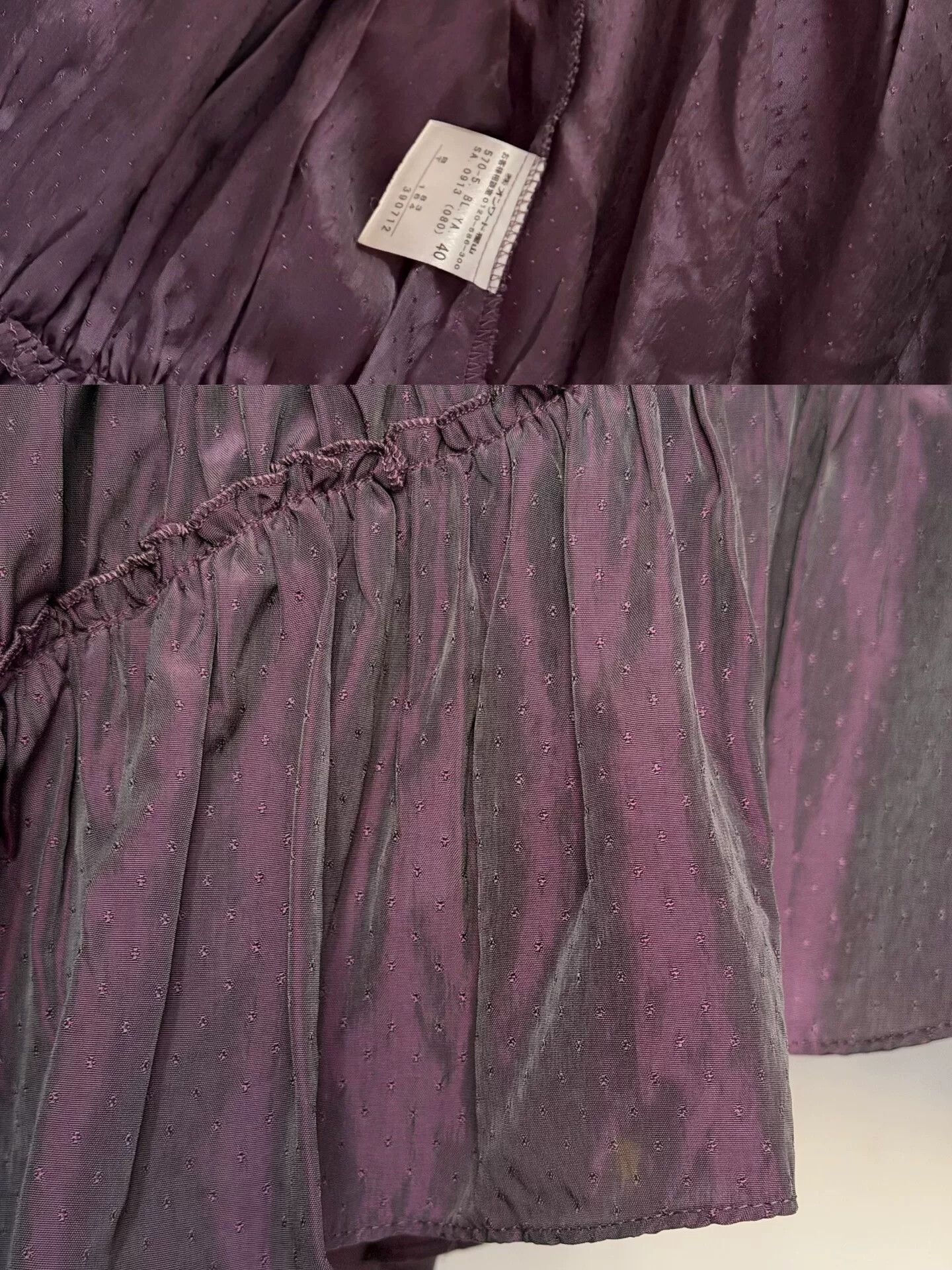 Jean Paul Gaultier Jean Paul Gaultier Vintage Pleated Iridescent Top Size S / US 4 / IT 40 - 8 Thumbnail