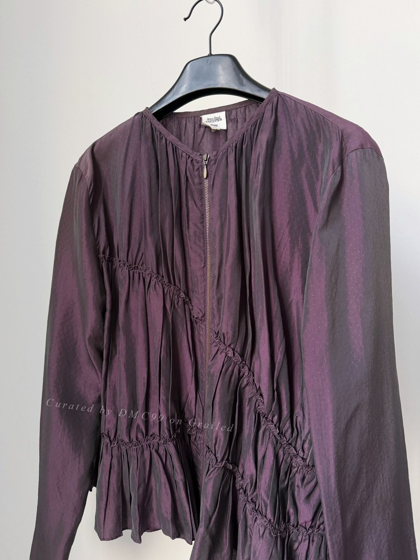 Jean Paul Gaultier Jean Paul Gaultier Vintage Pleated Iridescent Top Size S / US 4 / IT 40 - 3 Thumbnail
