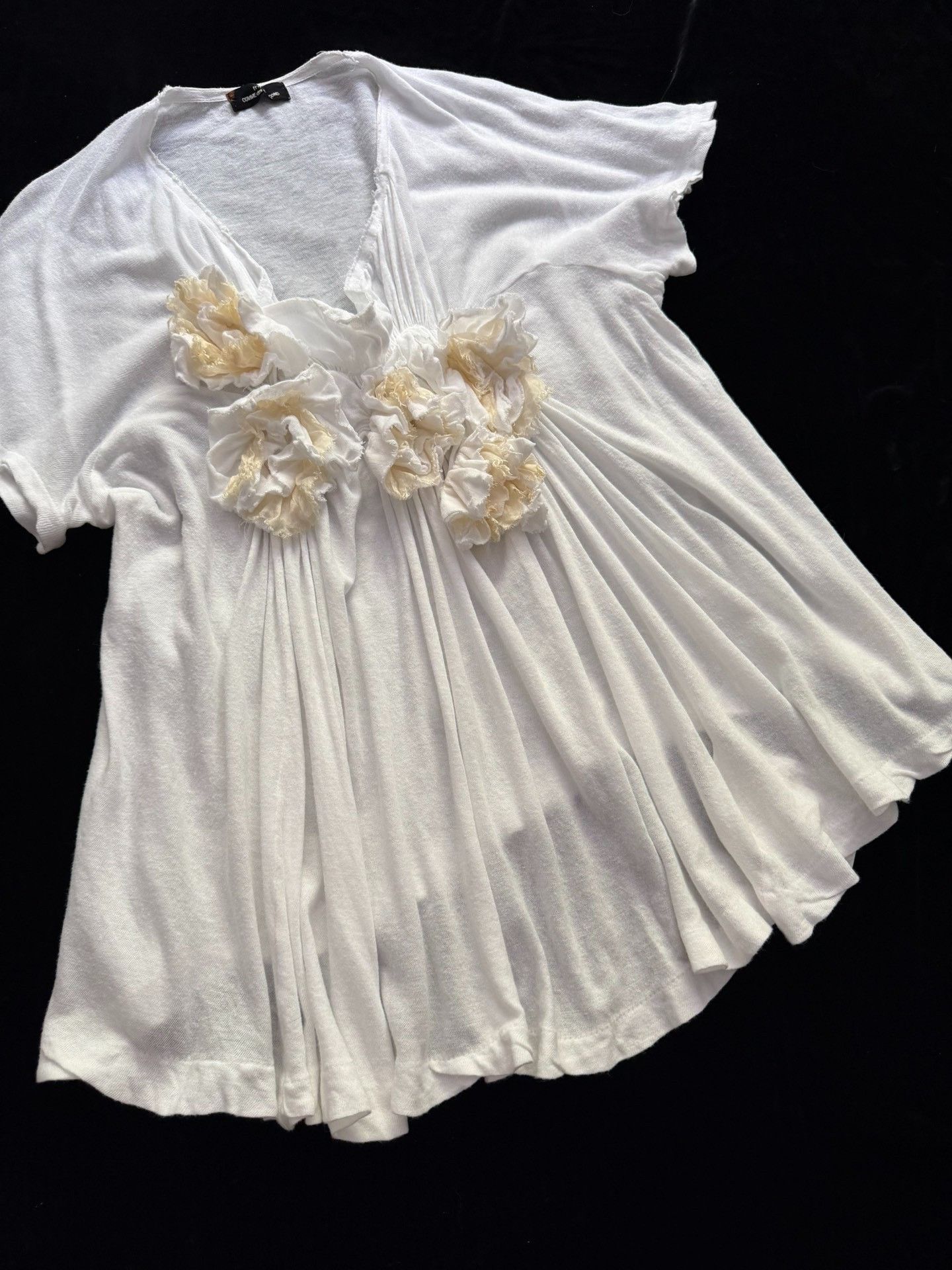 Rei Kawakubo Comme des Garçons 2004 Draped Collar Blouse Size L / US 10 / IT 46 - 6 Thumbnail
