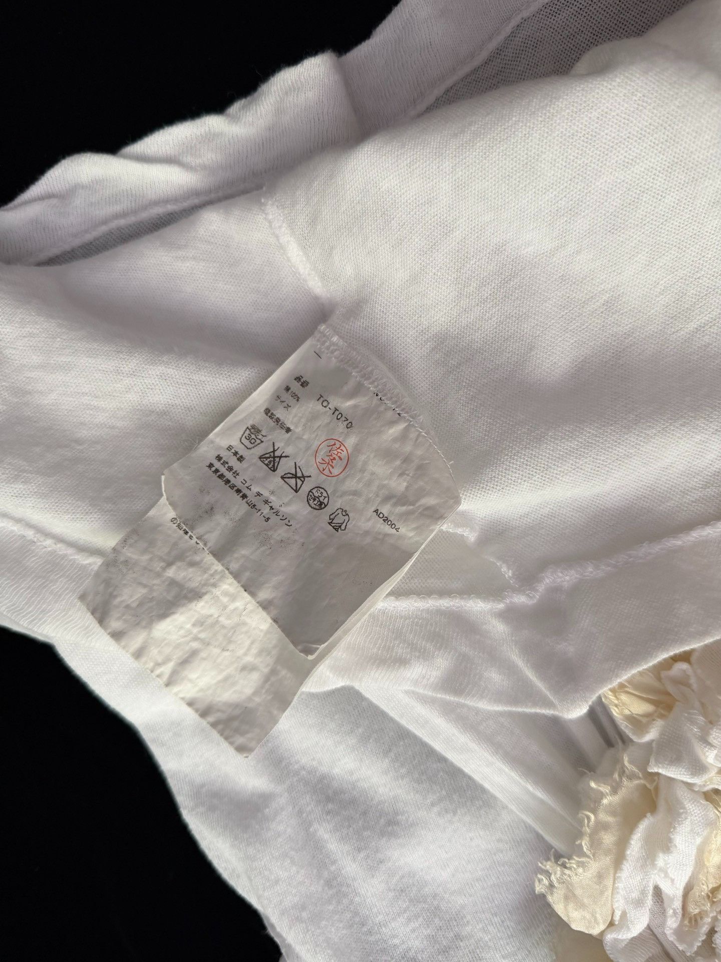 Rei Kawakubo Comme des Garçons 2004 Draped Collar Blouse Size L / US 10 / IT 46 - 7 Thumbnail