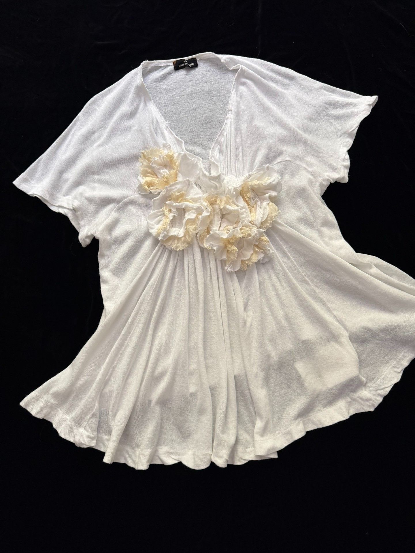 Rei Kawakubo Comme des Garçons 2004 Draped Collar Blouse Size L / US 10 / IT 46 - 4 Thumbnail