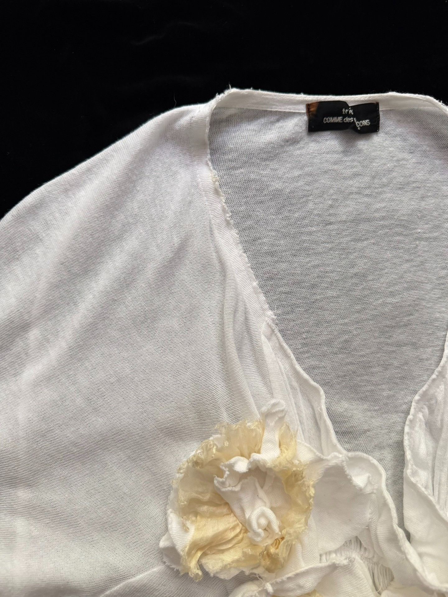 Rei Kawakubo Comme des Garçons 2004 Draped Collar Blouse Size L / US 10 / IT 46 - 8 Thumbnail