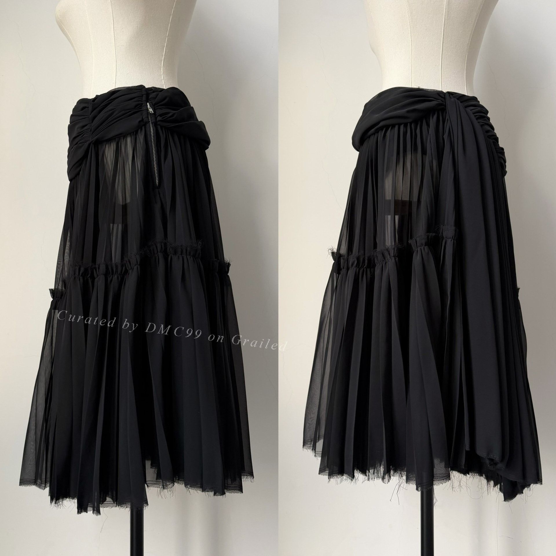 Comme des Garcons Comme des Garçons 2005 Mainline Layered Tulle Skirt Size 33" - 9 Thumbnail