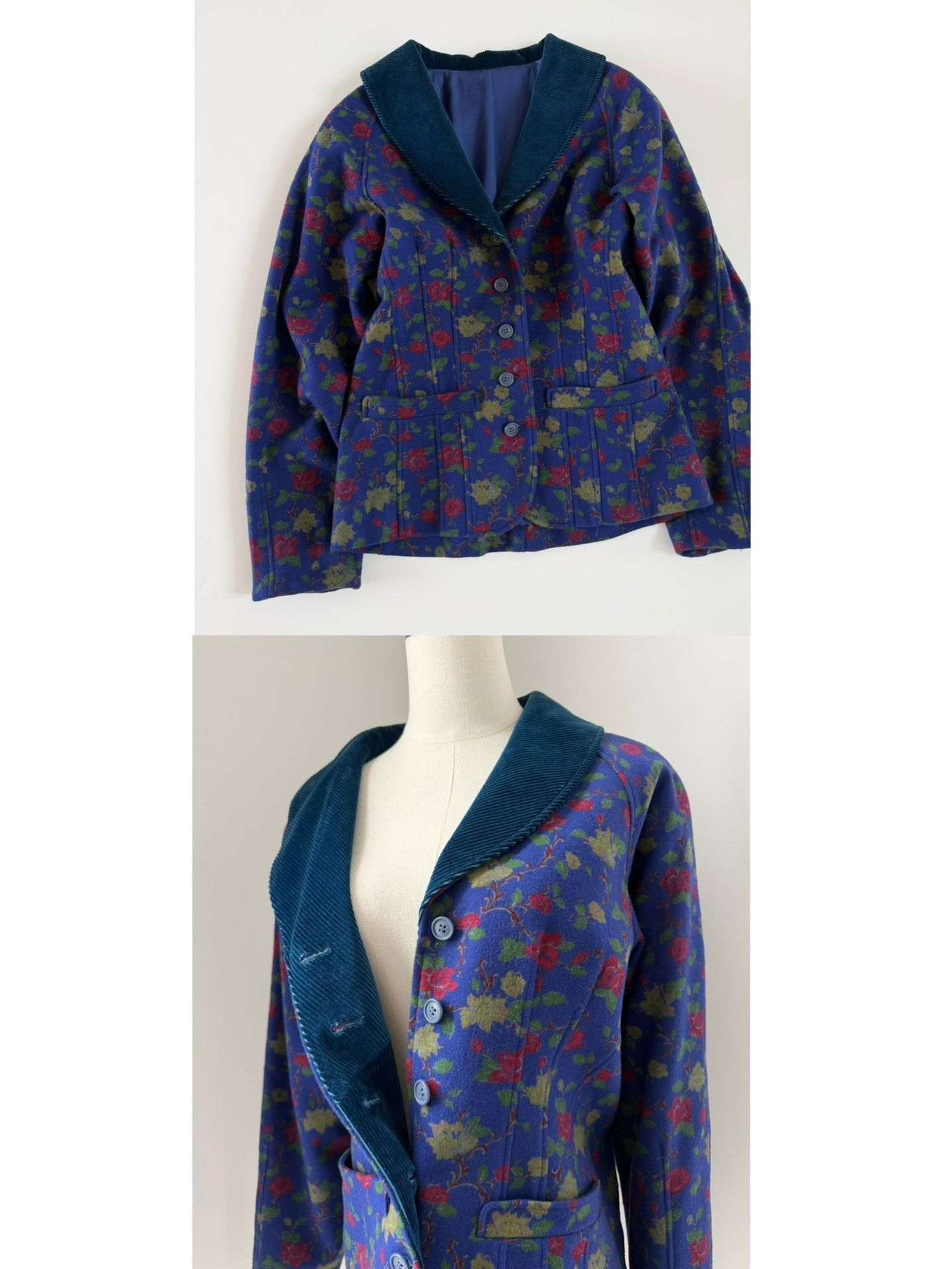 Kenzo Kenzo 1980s Vintage Floral Jacket Size S / US 4 / IT 40 - 9 Thumbnail
