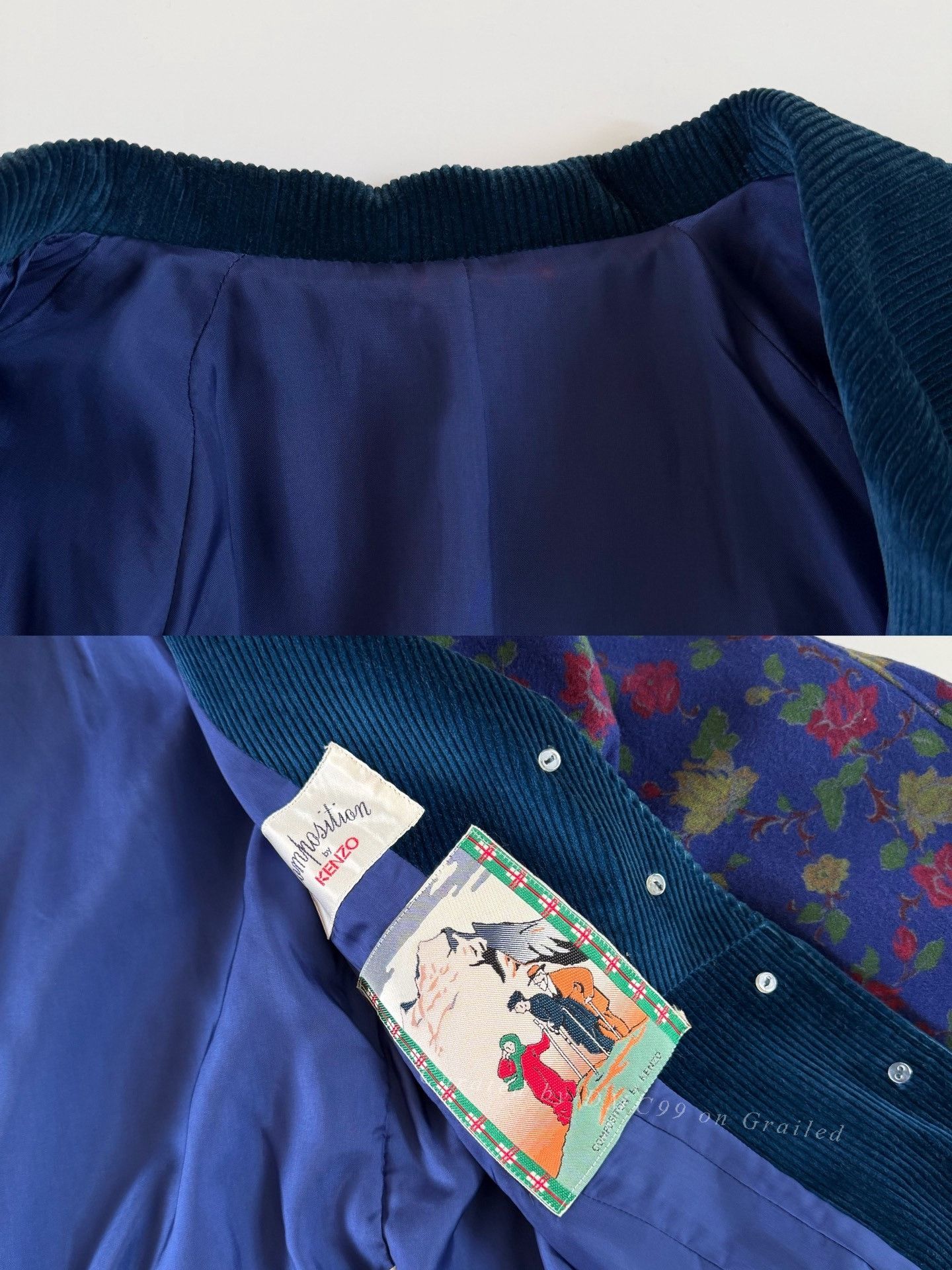 Kenzo Kenzo 1980s Vintage Floral Jacket Size S / US 4 / IT 40 - 6 Thumbnail