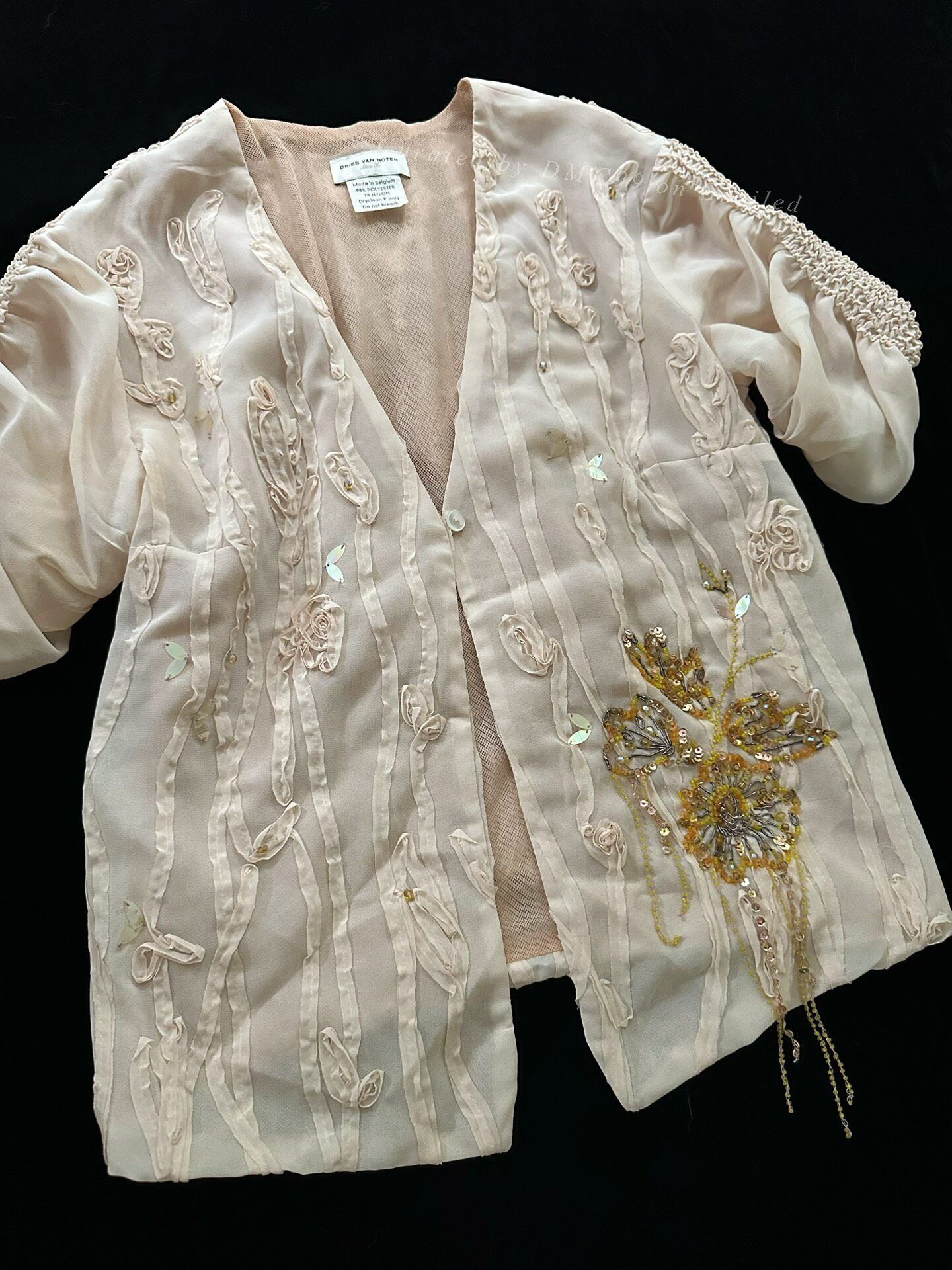 Dries Van Noten Dries Van Noten 2001 Beaded Crochet Top Size XS / US 0-2 / IT 36-38 - 6 Thumbnail