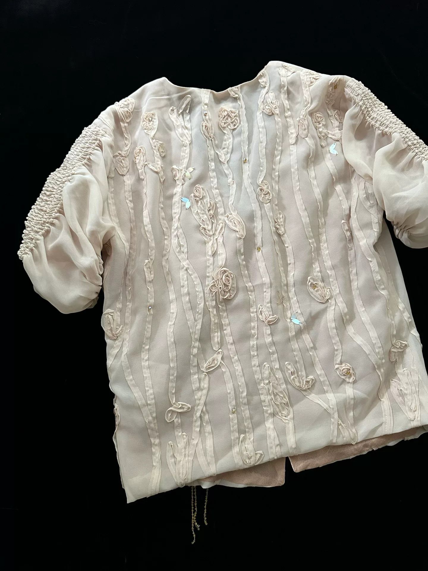 Dries Van Noten Dries Van Noten 2001 Beaded Crochet Top Size XS / US 0-2 / IT 36-38 - 8 Thumbnail