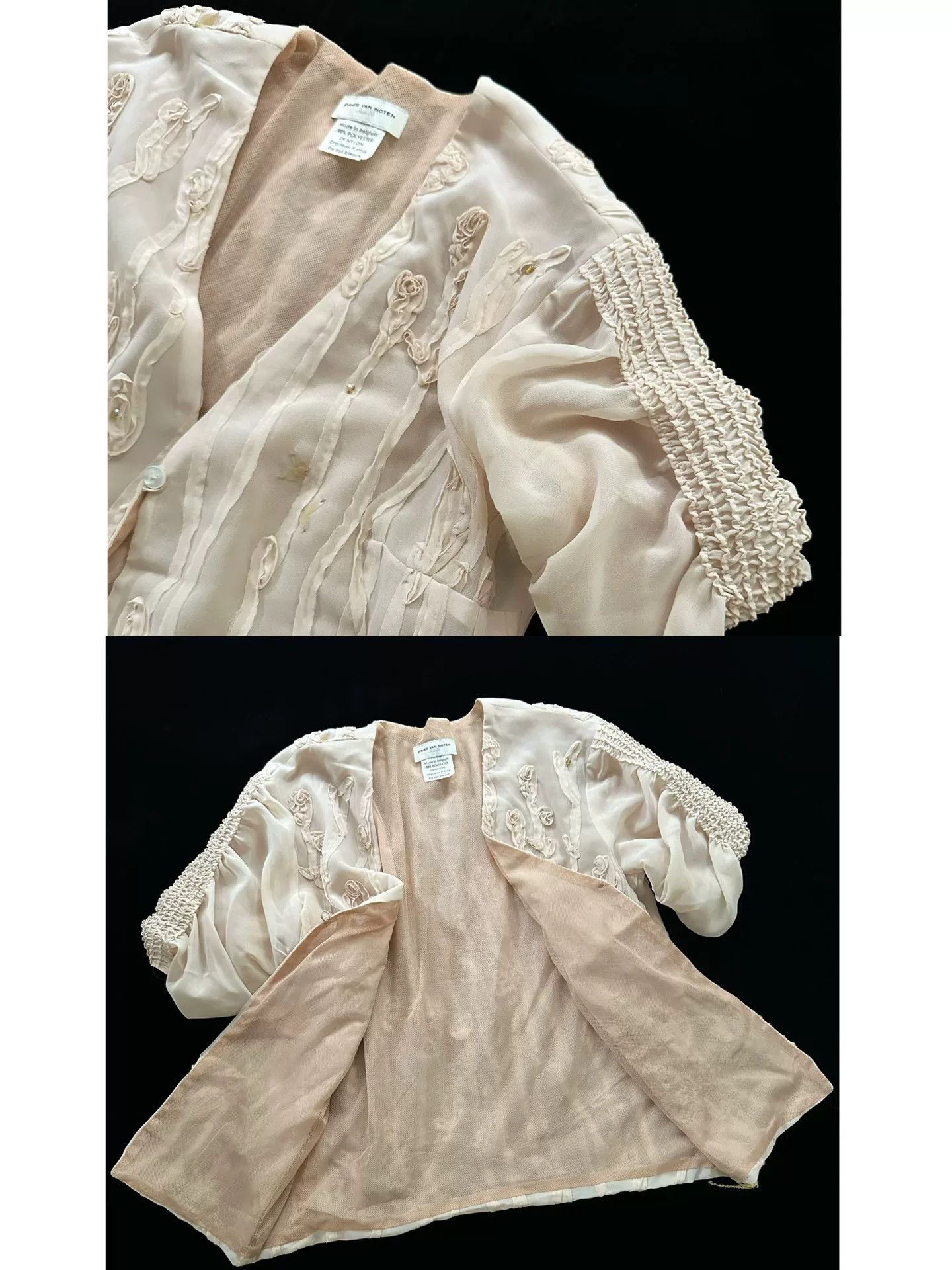 Dries Van Noten Dries Van Noten 2001 Beaded Crochet Top Size XS / US 0-2 / IT 36-38 - 7 Thumbnail