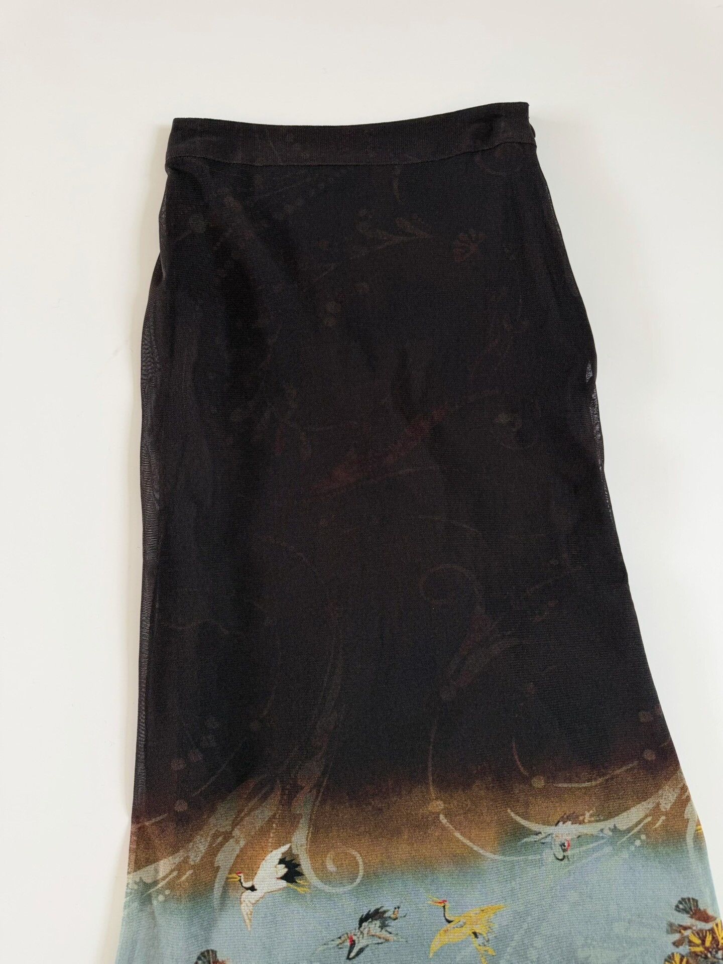 Jean Paul Gaultier Jean Paul Gaultier Vintage Crane Mesh Skirt Size 40" / US 18 - 5 Thumbnail