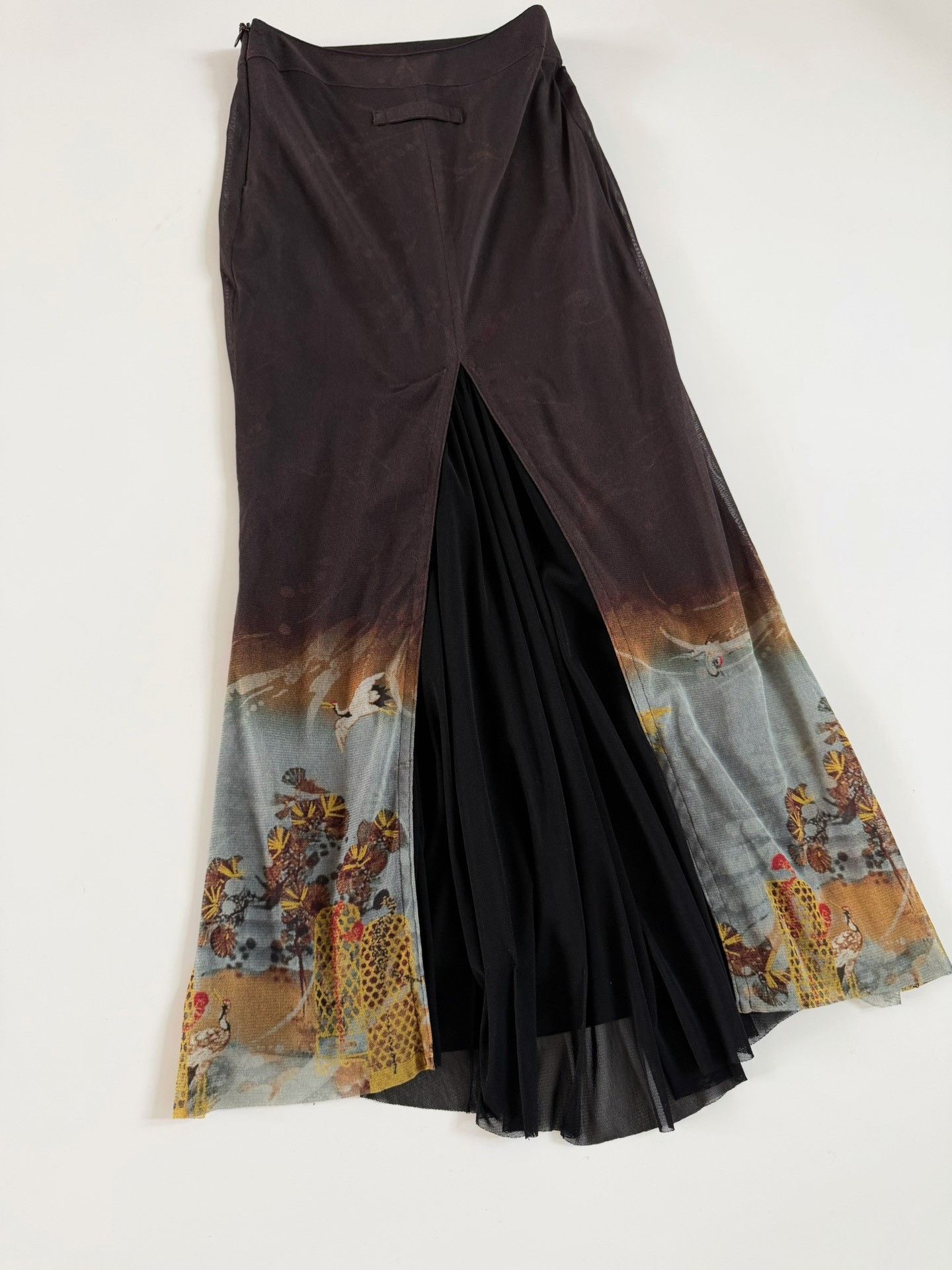 Jean Paul Gaultier Jean Paul Gaultier Vintage Crane Mesh Skirt Size 40" / US 18 - 7 Thumbnail