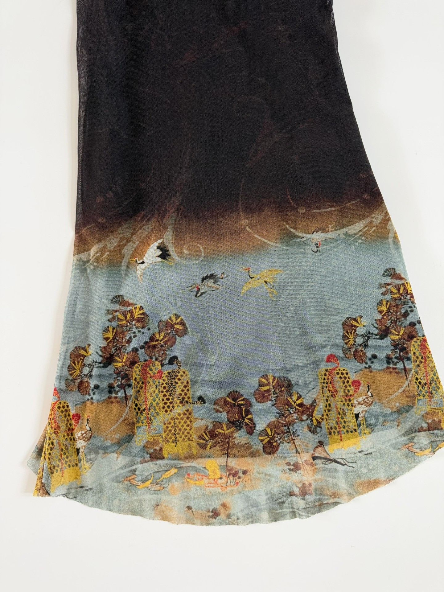 Jean Paul Gaultier Jean Paul Gaultier Vintage Crane Mesh Skirt Size 40" / US 18 - 3 Thumbnail