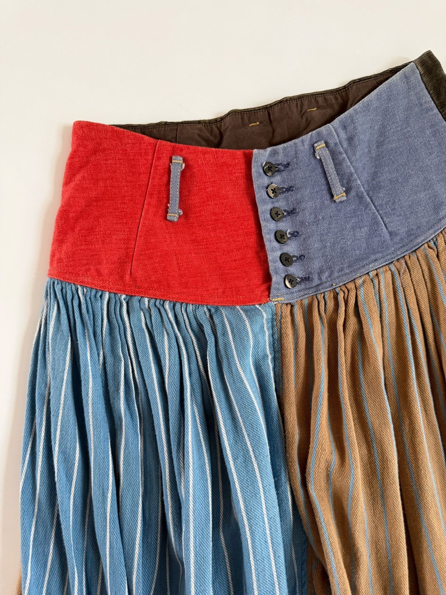 Kapital Kapital Limited Edition Colorblock Wide-Leg Culottes Size 35" - 4 Thumbnail