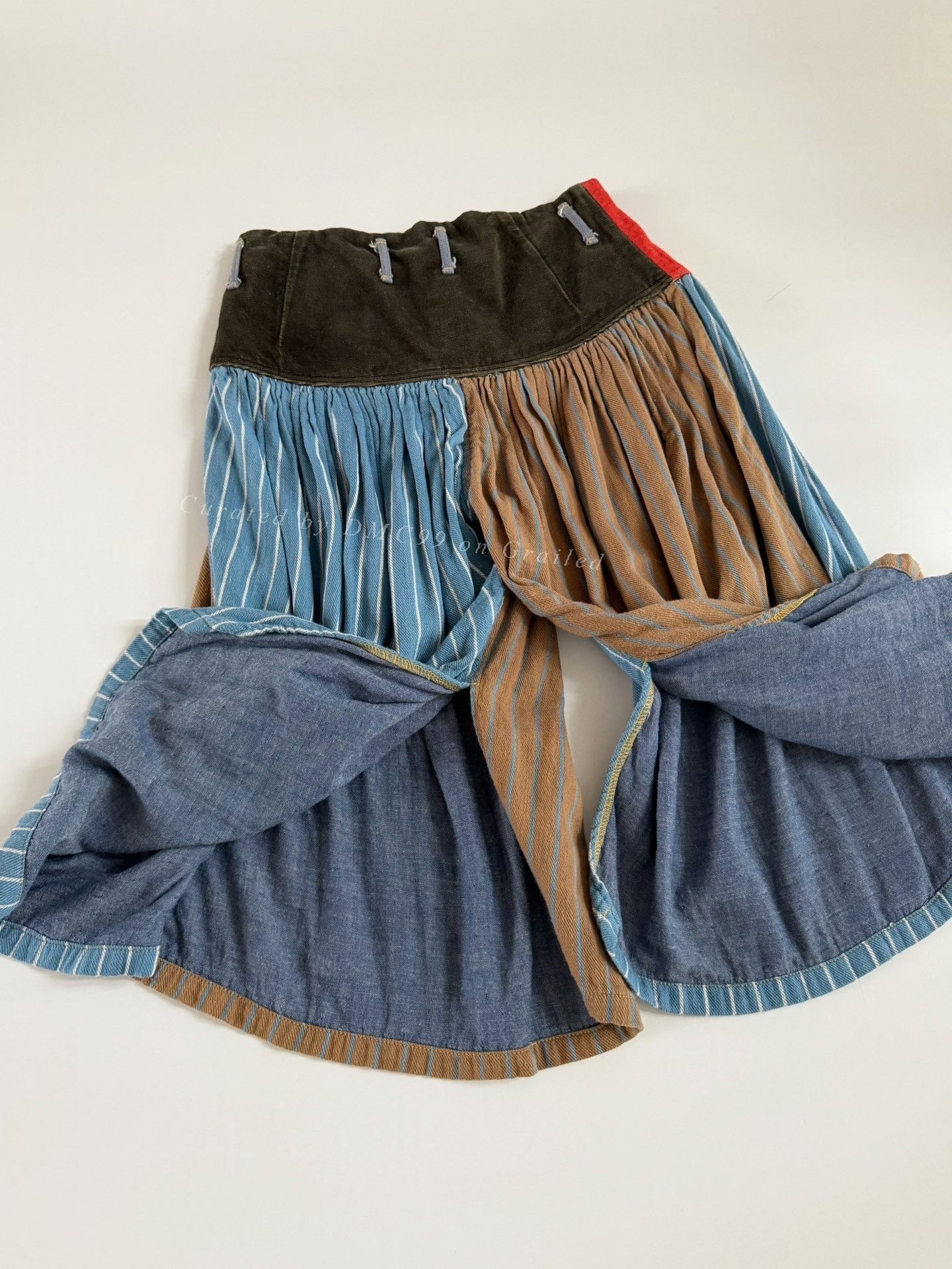 Kapital Kapital Limited Edition Colorblock Wide-Leg Culottes Size 35" - 6 Thumbnail
