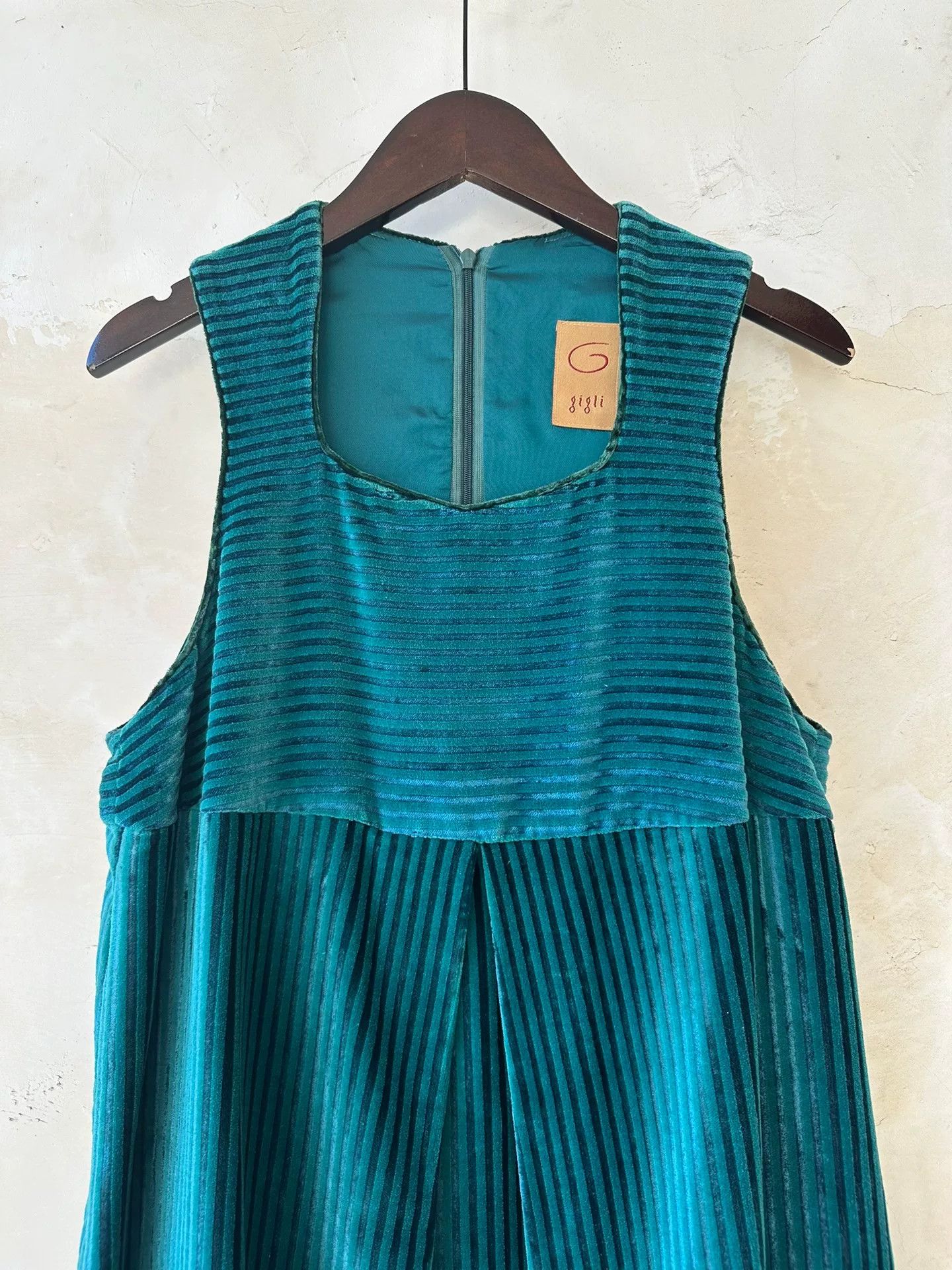 Romeo Gigli Romeo Gigli 90s Striped Green Dress Size S / US 4 / IT 40 - 3 Thumbnail