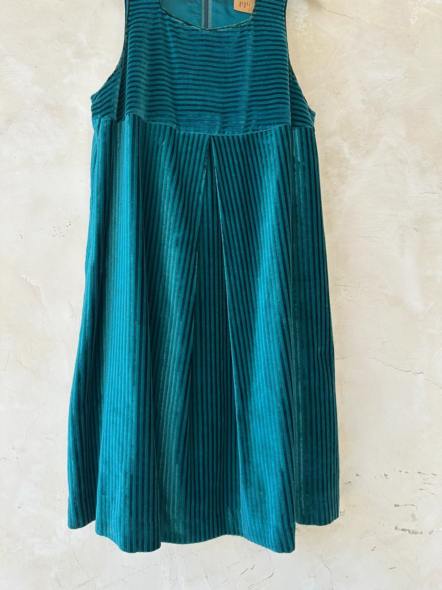 Romeo Gigli Romeo Gigli 90s Striped Green Dress Size S / US 4 / IT 40 - 2 Thumbnail