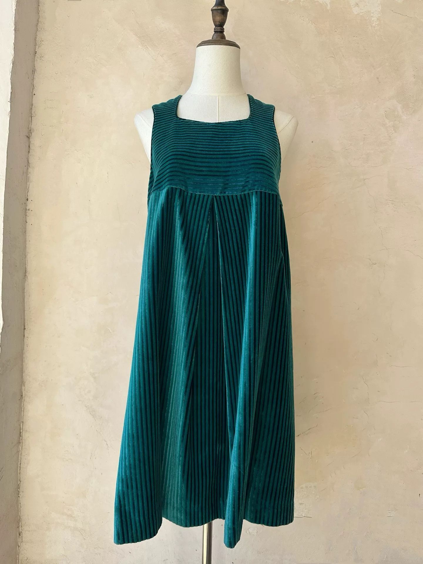Romeo Gigli Romeo Gigli 90s Striped Green Dress Size S / US 4 / IT 40 - 7 Thumbnail