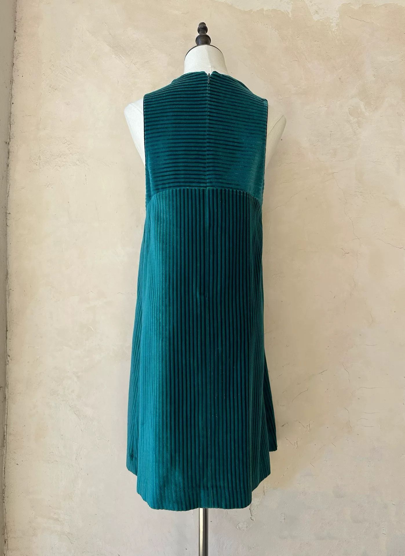Romeo Gigli Romeo Gigli 90s Striped Green Dress Size S / US 4 / IT 40 - 8 Thumbnail