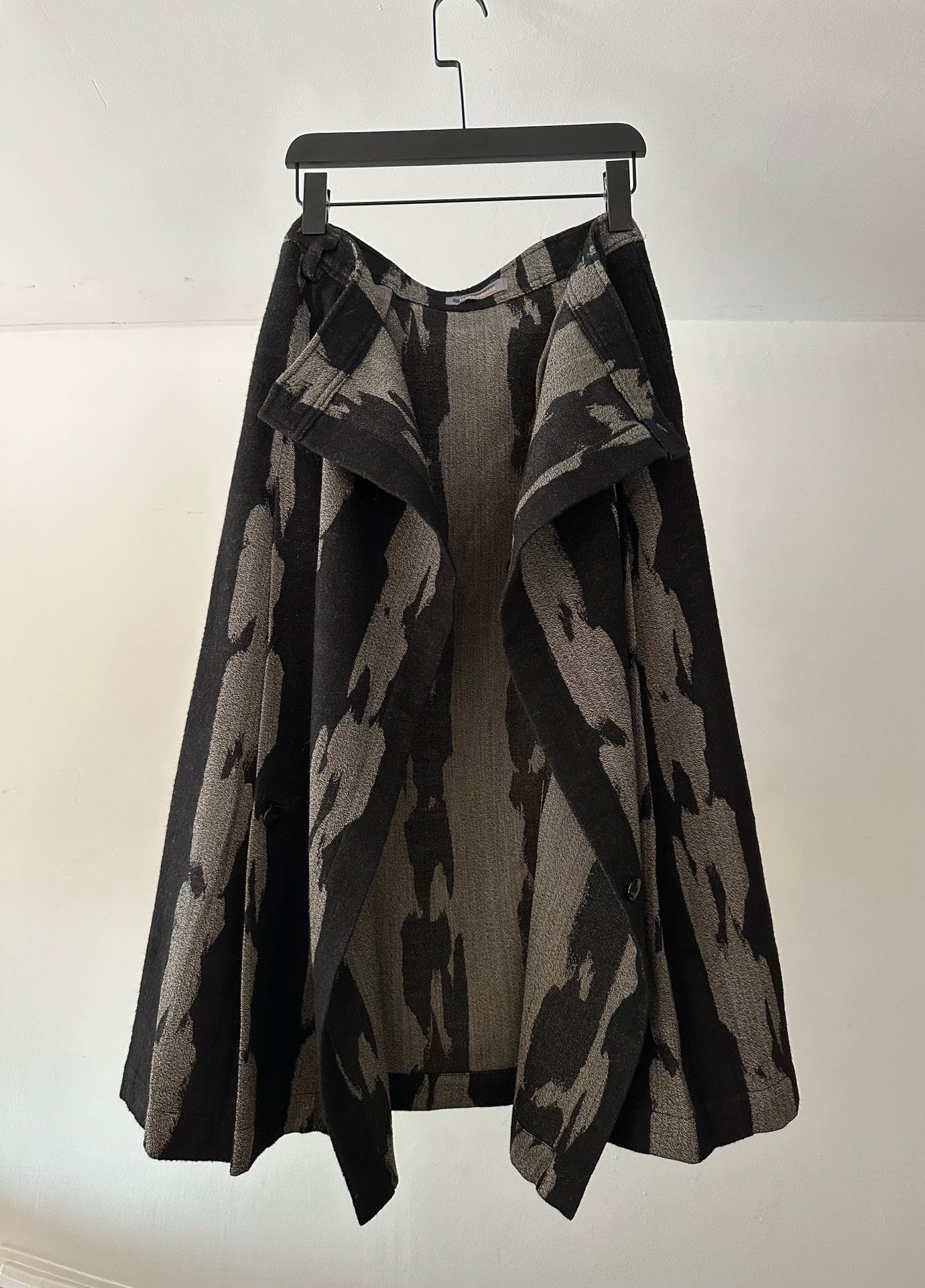 Issey Miyake Issey Miyake 1986 Wool Skirt Size 35" - 3 Thumbnail