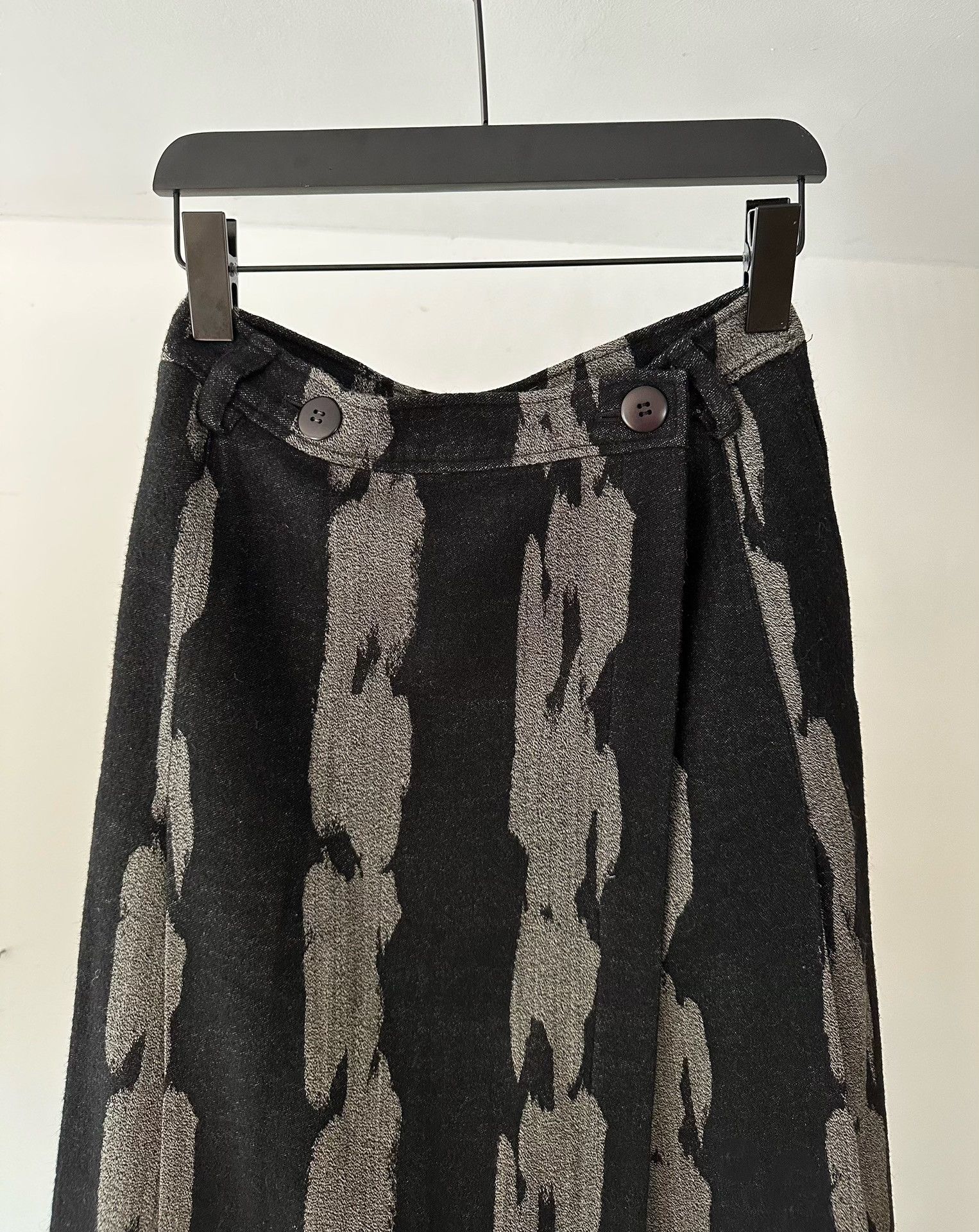 Issey Miyake Issey Miyake 1986 Wool Skirt Size 35" - 5 Thumbnail