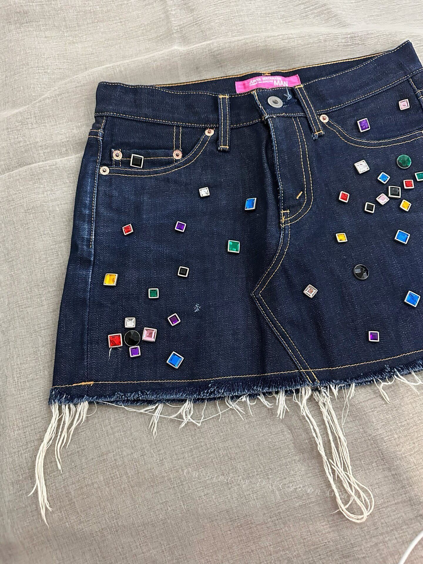 Junya Watanabe Junya Watanabe 2002 Denim Mini Skirt Size 36" / US 14 / IT 50 - 8 Thumbnail