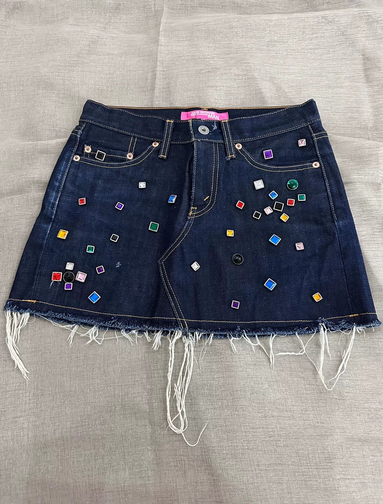 Junya Watanabe Junya Watanabe 2002 Denim Mini Skirt Size 36" / US 14 / IT 50 - 7 Thumbnail