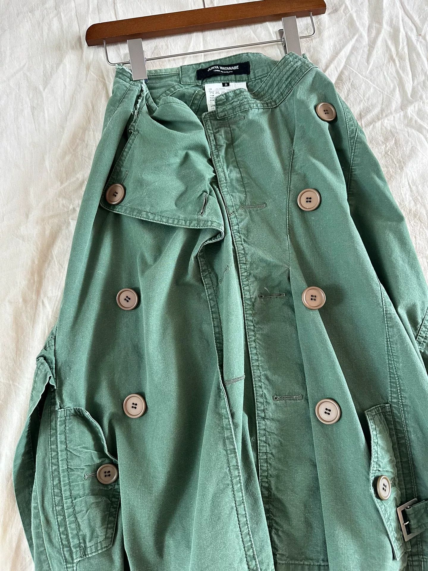 Junya Watanabe Junya Watanabe AD2005 Deconstructed Button Skirt Size 35" - 2 Thumbnail