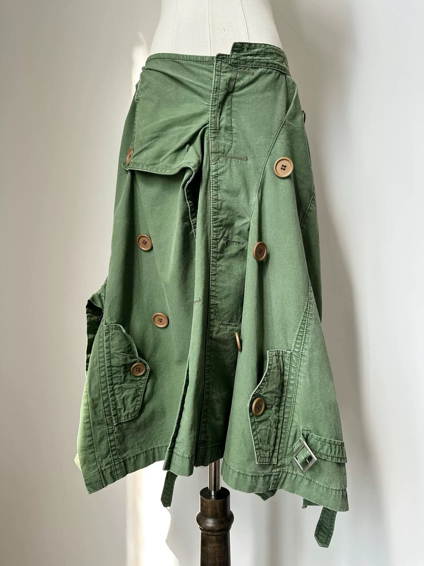 Junya Watanabe Junya Watanabe AD2005 Deconstructed Button Skirt Size 35" - 7 Thumbnail