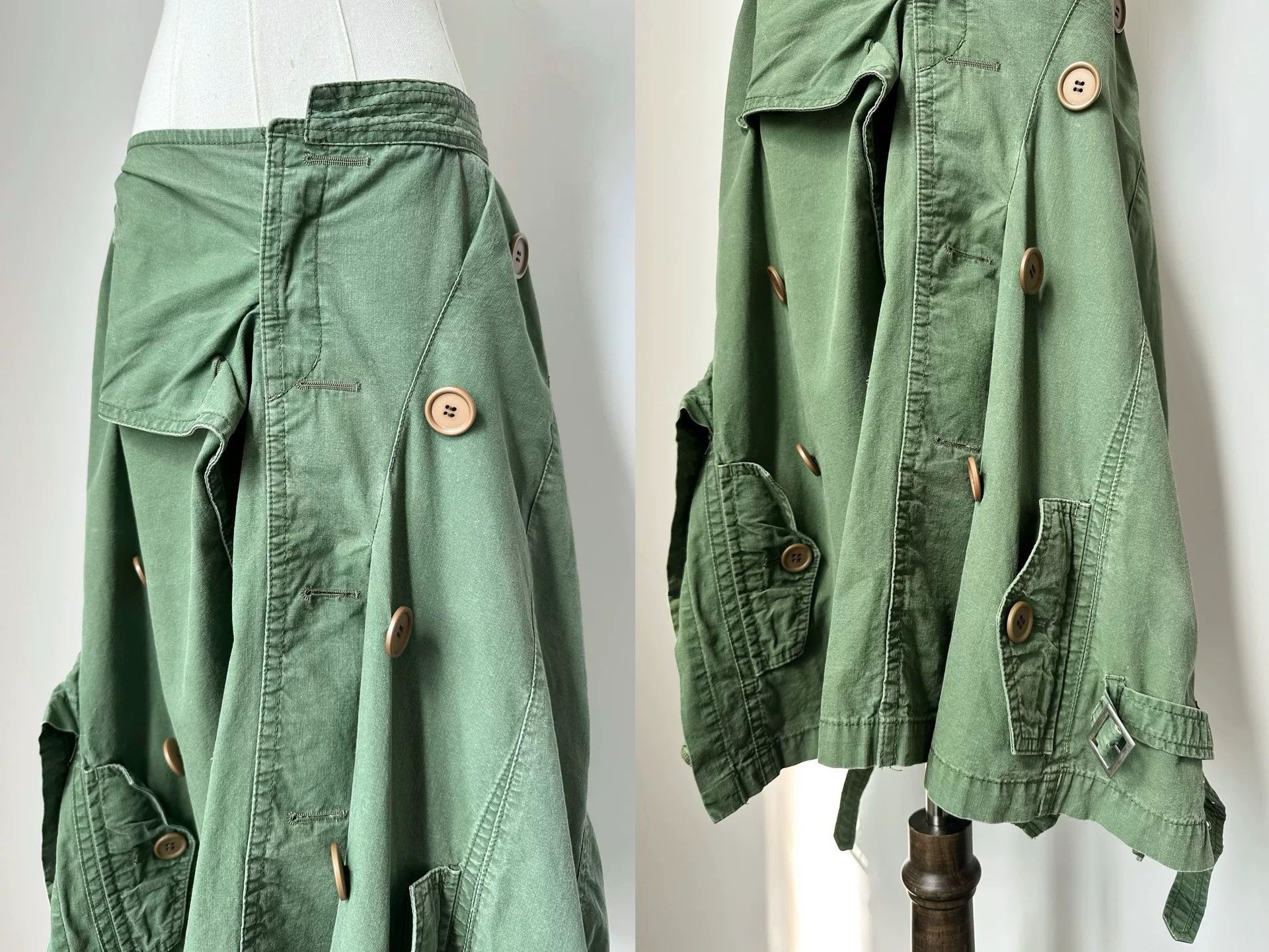 Junya Watanabe Junya Watanabe AD2005 Deconstructed Button Skirt Size 35" - 9 Thumbnail