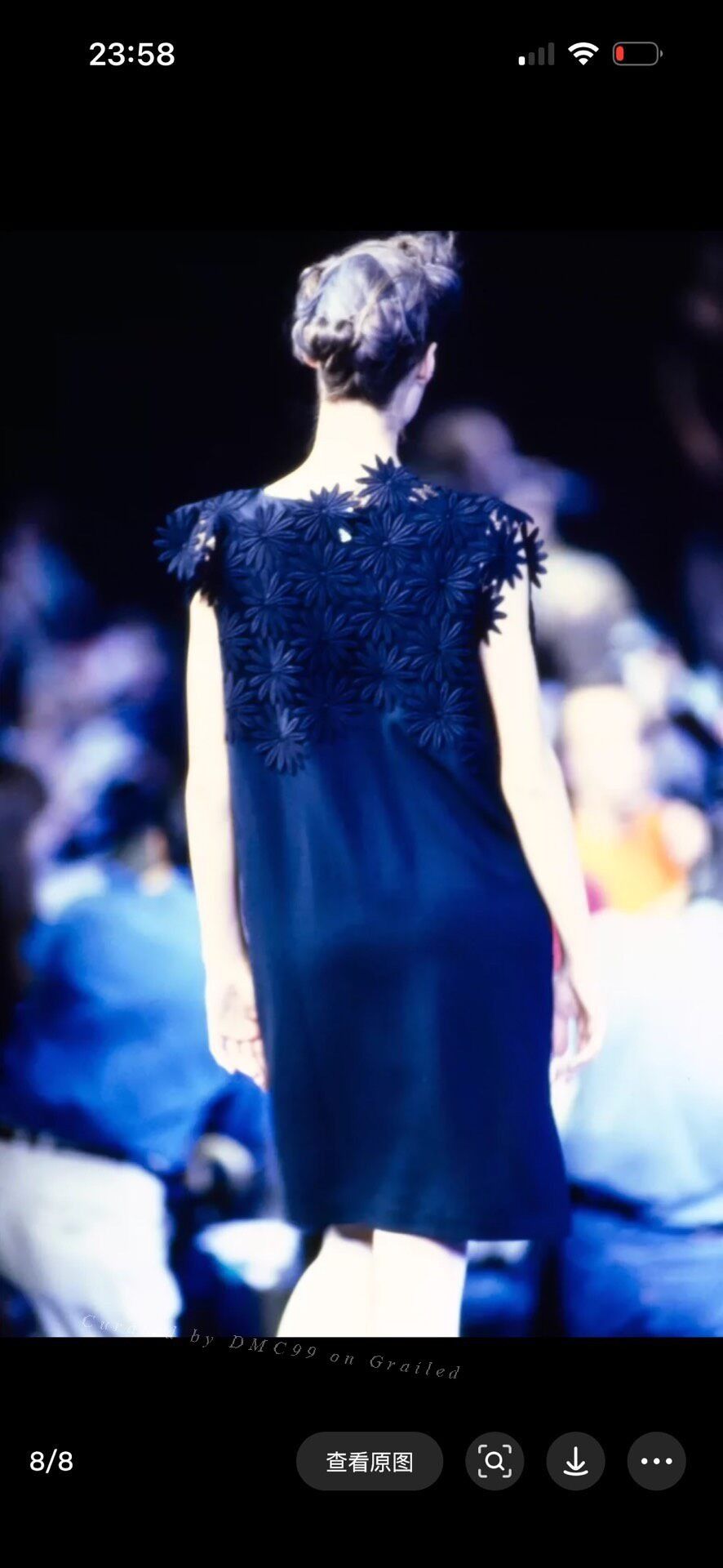 Rei Kawakubo Comme des Garçons 1991 Runway Floral Dress Size M / US 6-8 / IT 42-44 - 5 Thumbnail