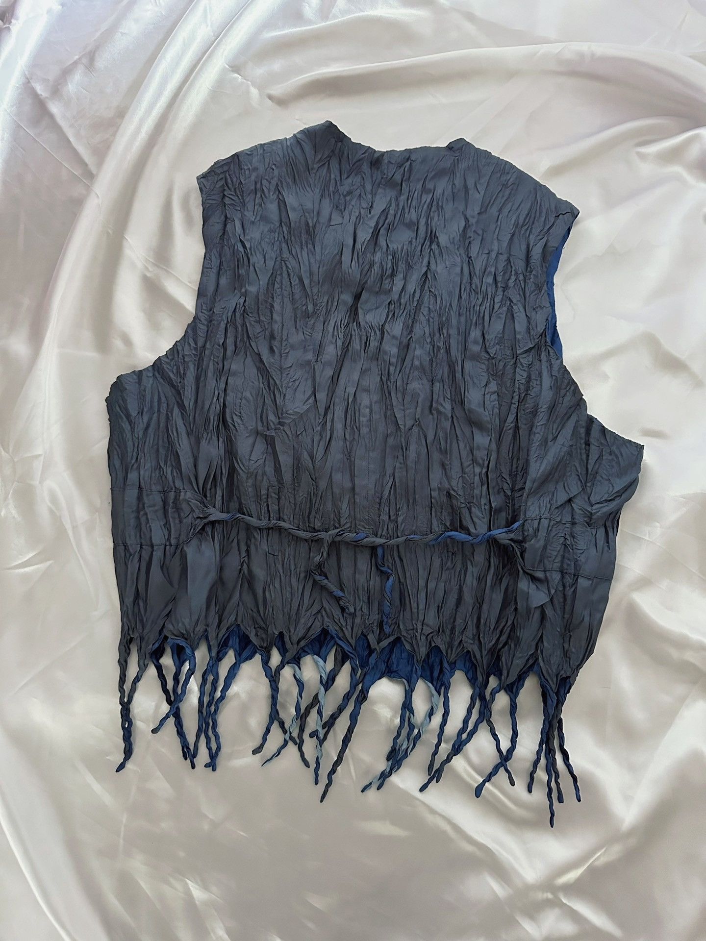 Issey Miyake Issey Miyake 1996 Pleated Colorblock Vest Size M / US 6-8 / IT 42-44 - 3 Thumbnail