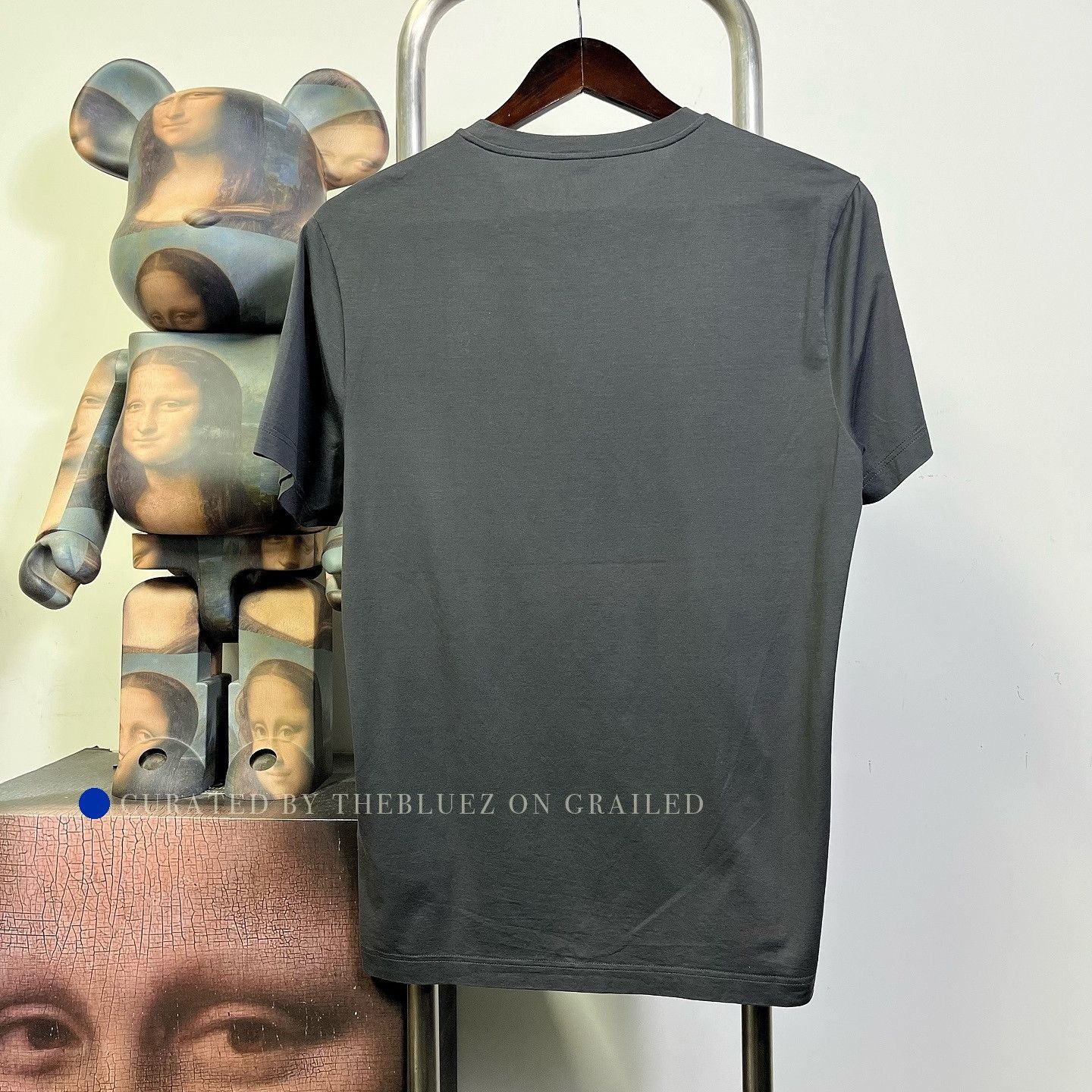 Prada Gray Short-Sleeve Crewneck Shirt Size US M / EU 48-50 / 2 - 2 Thumbnail
