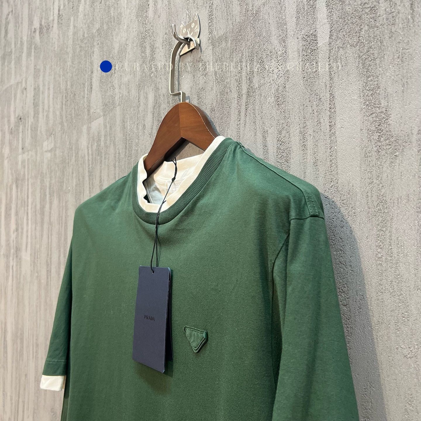 Prada Green Short-Sleeve Crewneck Shirt Size US L / EU 52-54 / 3 - 5 Thumbnail